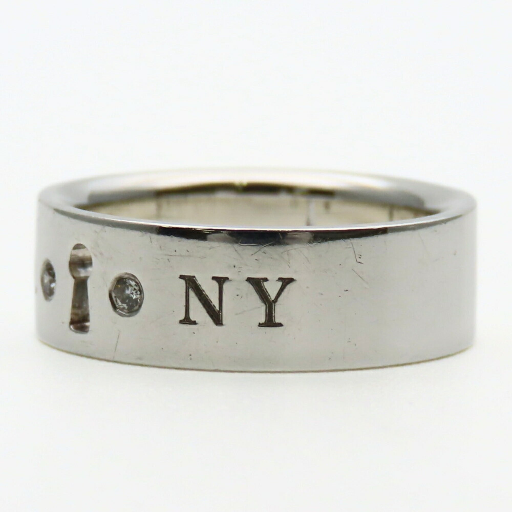 Tiffany Silver Silver 925 Band Ring (Pre-Owned)