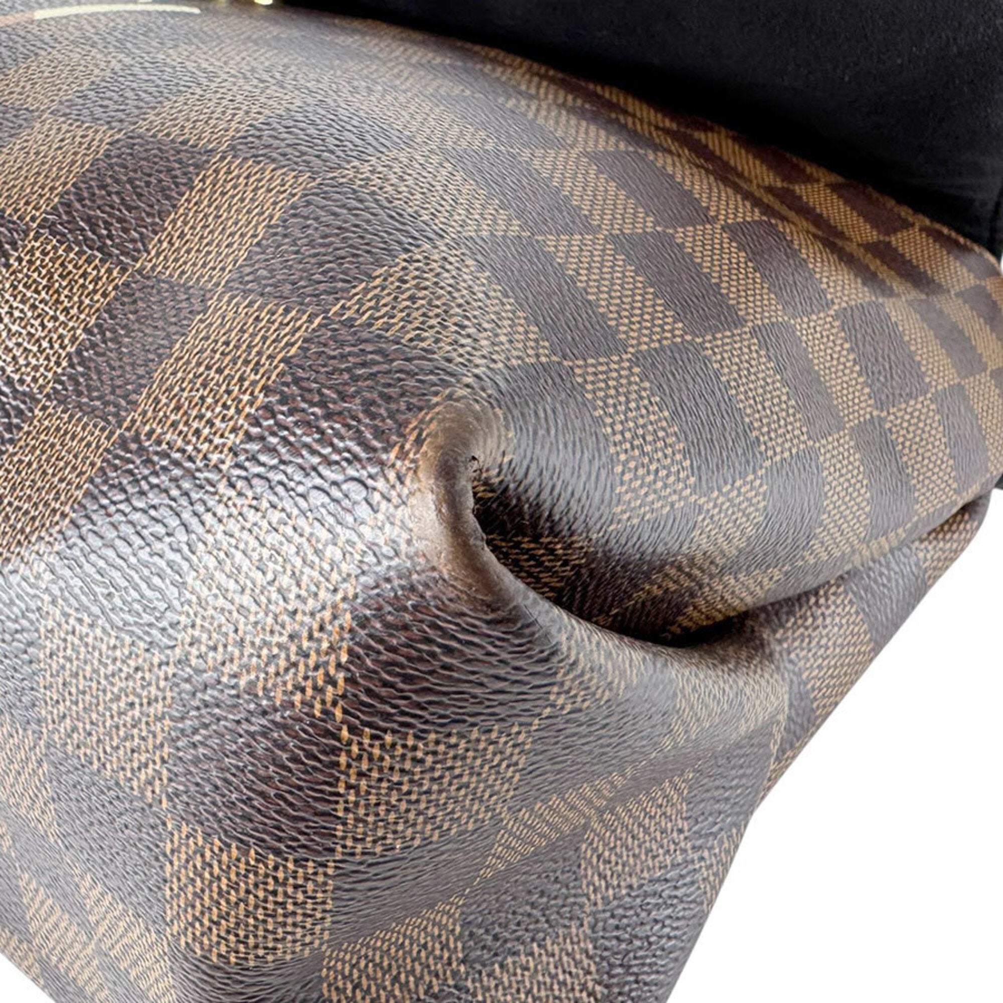Louis Vuitton Damier Canvas Ebene Damier Canvas Shoulder Bag (Pre-Owned)