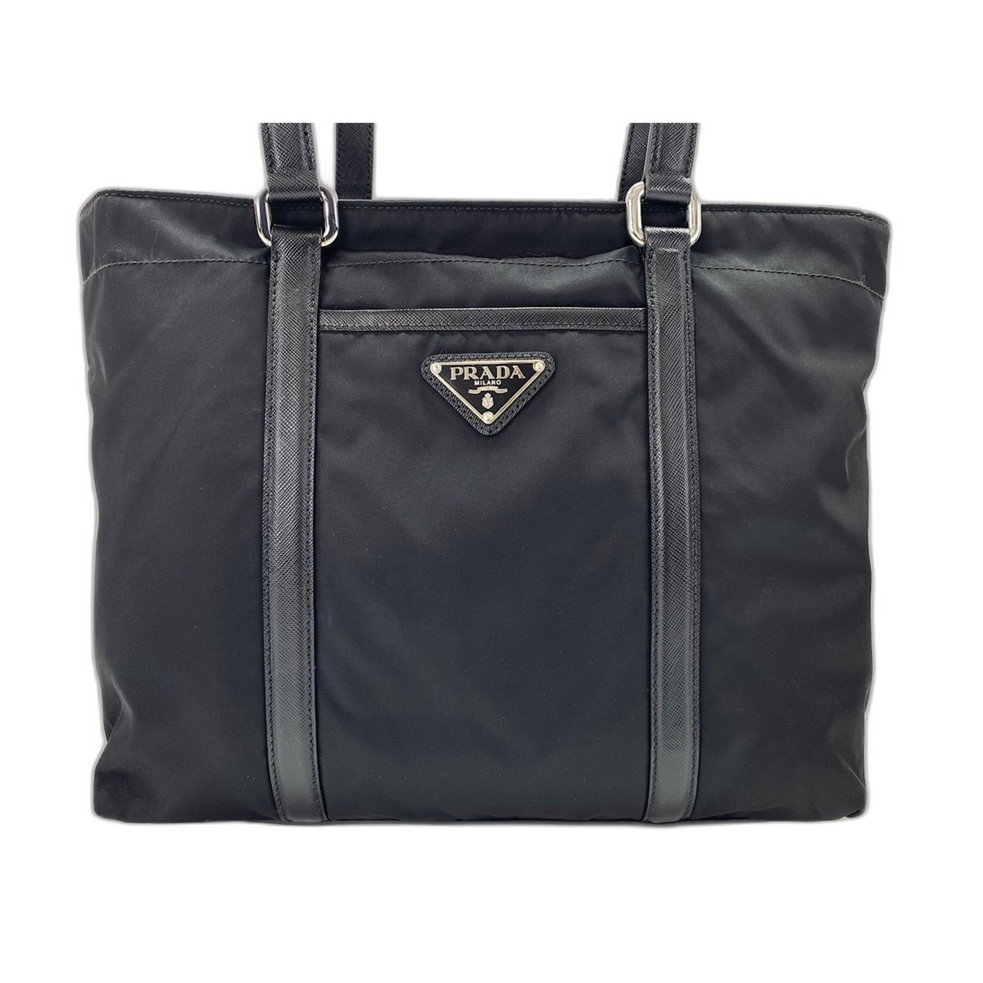 Prada Black Nylon Tote Bag (Pre-Owned)