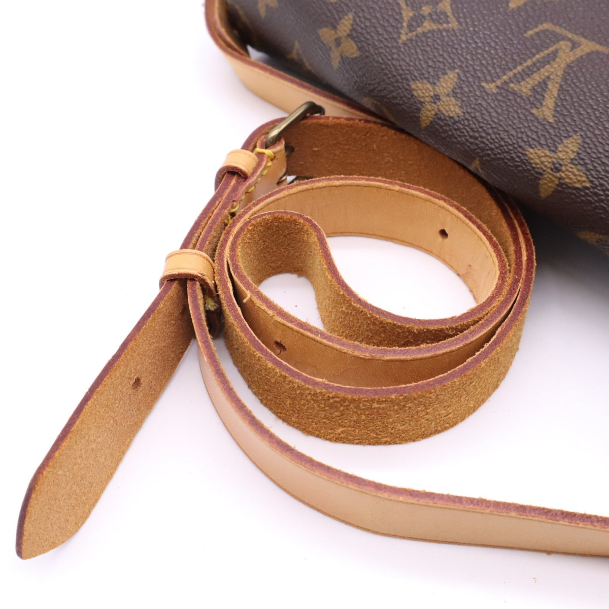 Louis Vuitton Beige Brown Monogram Monogram Shoulder Bag (Pre-Owned)