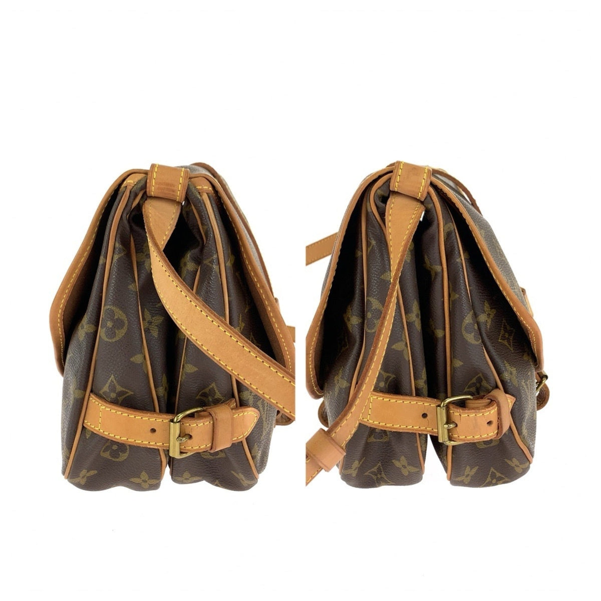 Louis Vuitton Brown Monogram Pvc Messenger Bag Shoulder Bag (Pre-Owned)