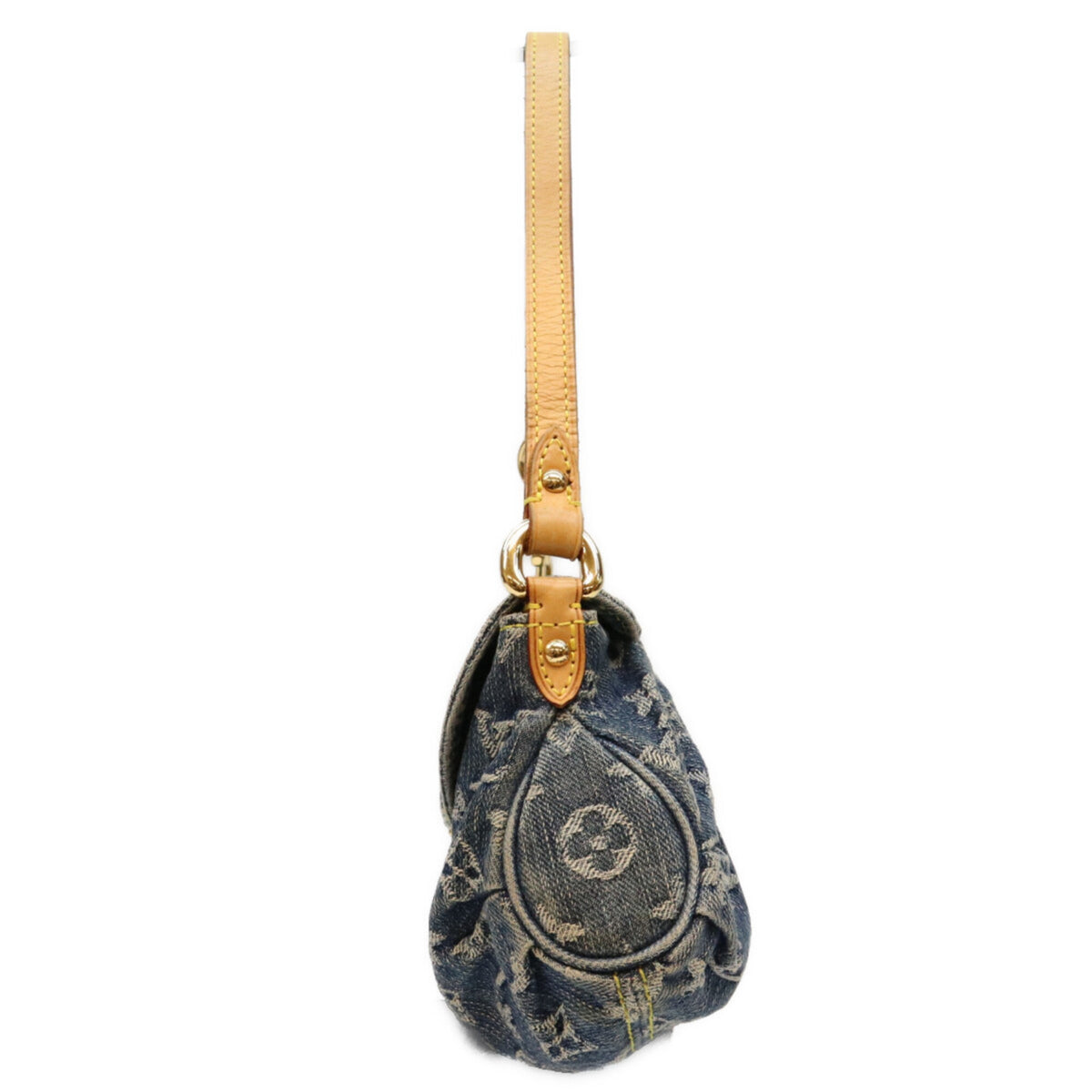 Louis Vuitton Gold Monogram Denim Shoulder Bag (Pre-Owned)