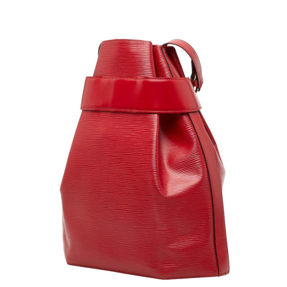 Louis Vuitton Castilian Red Leather Pouch Shoulder Bag (Pre-Owned)
