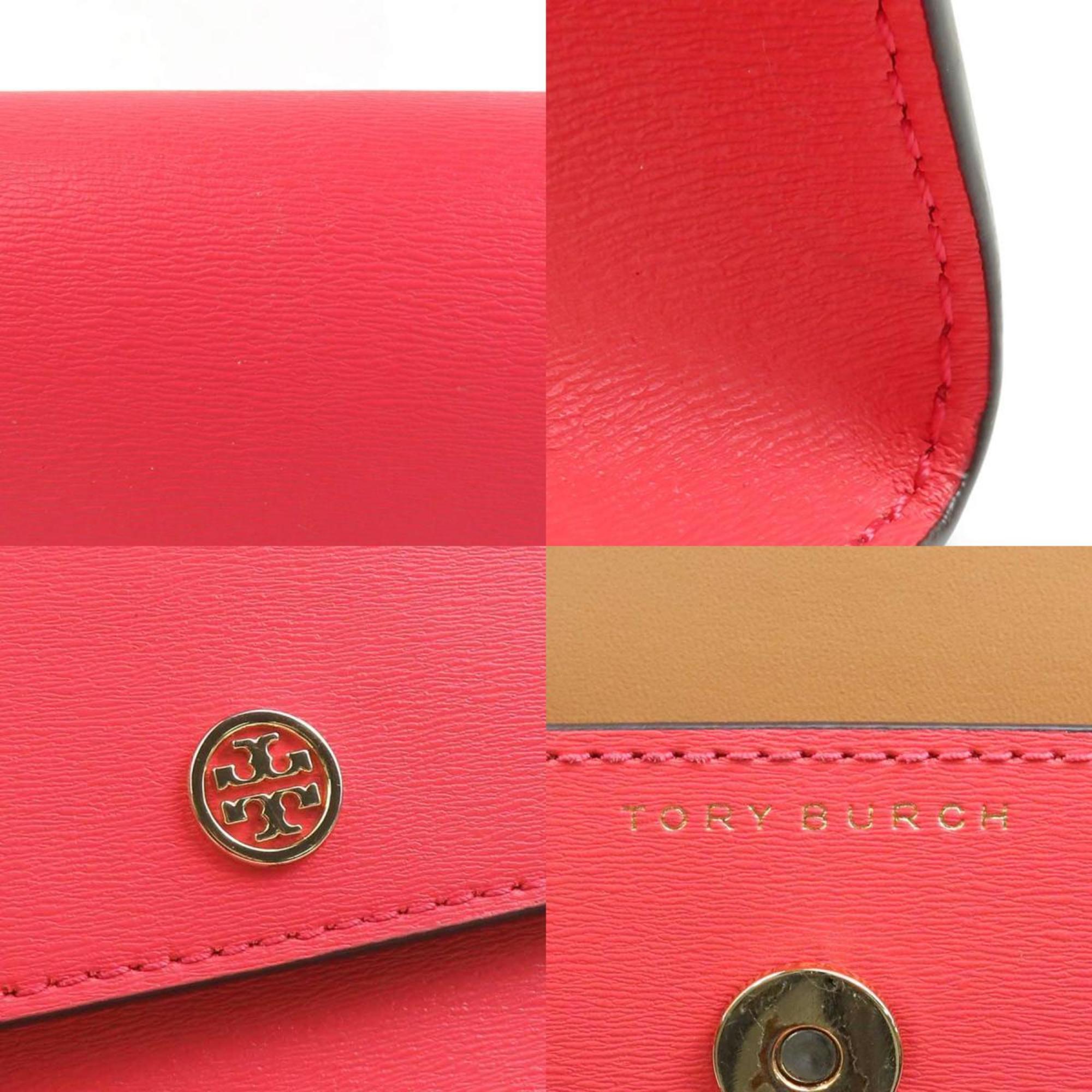 Tory Burch Pink Leather Handbag Shoulder Bag (Pre-Owned)