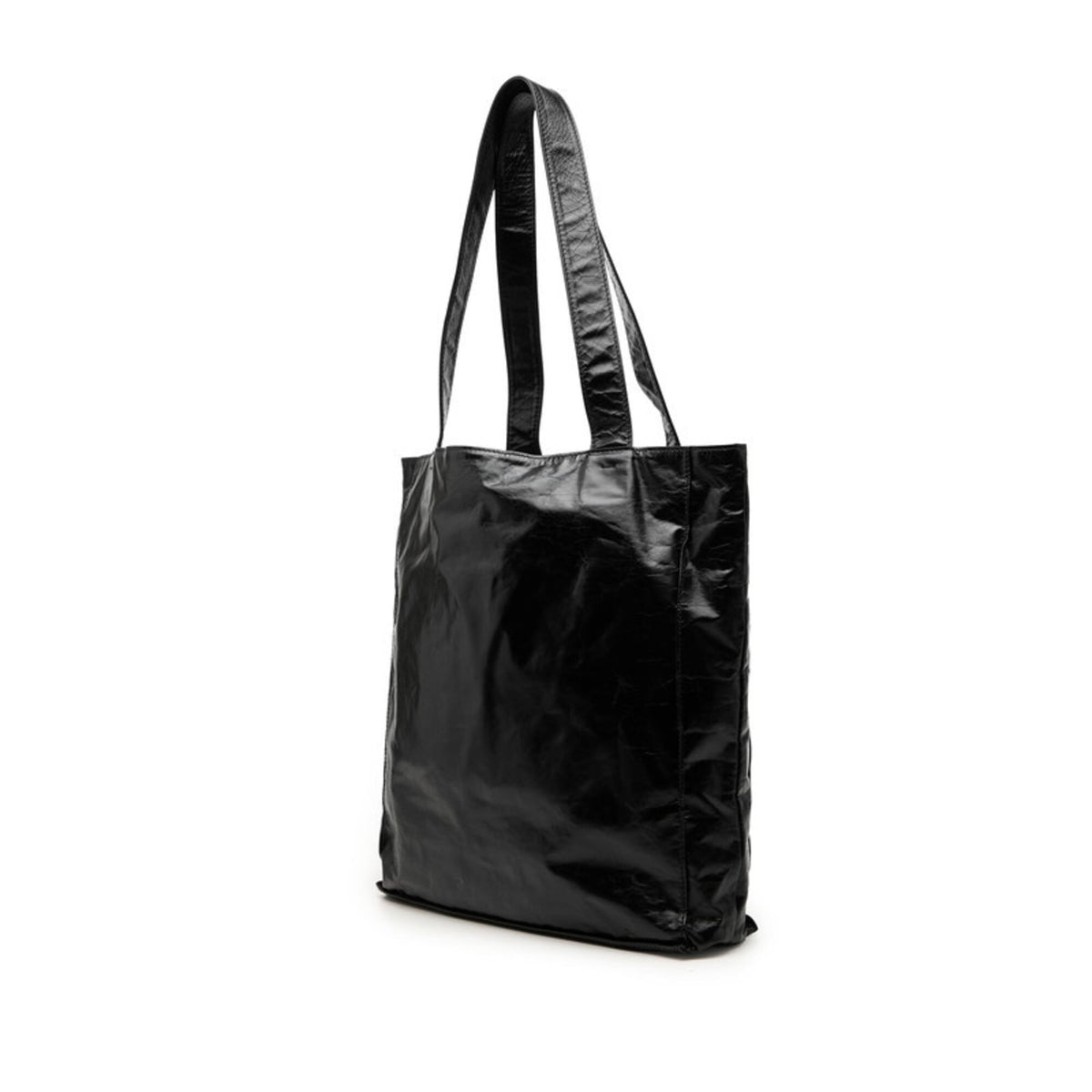Valentino Black Leather Shoulder Bag Tote Bag (Pre-Owned)