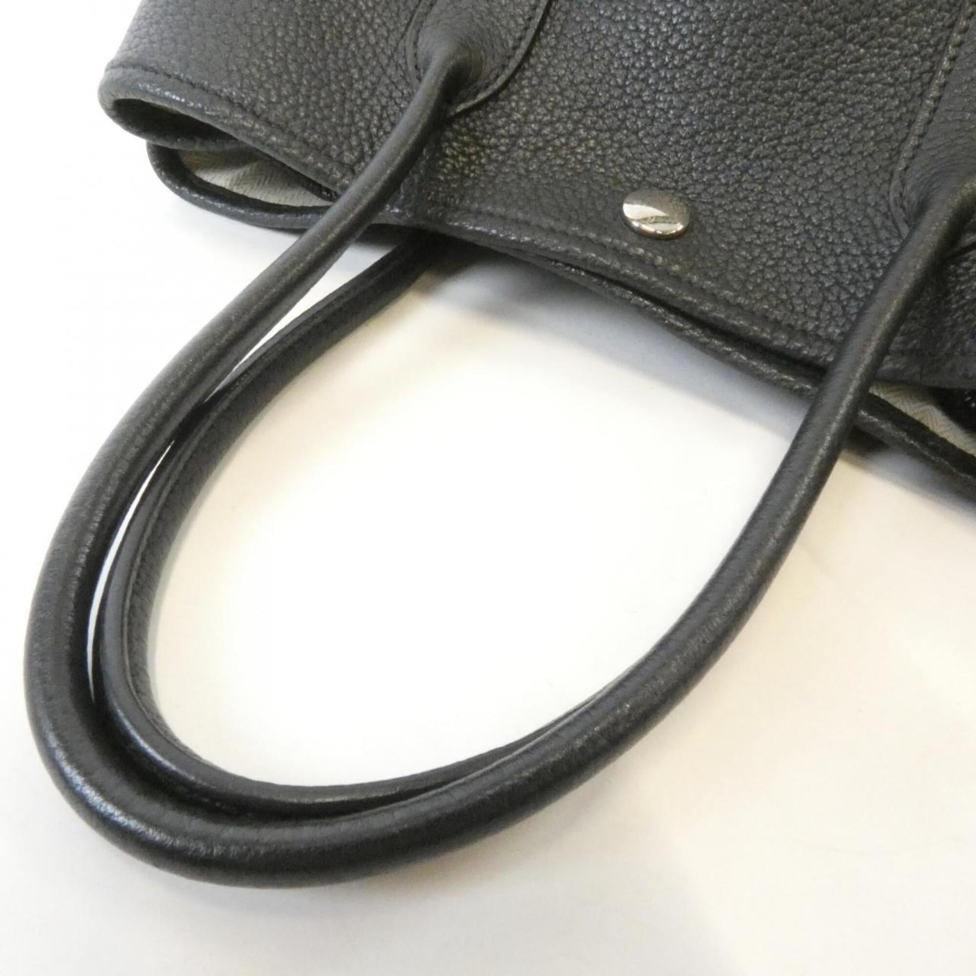 Hermes Garden Black Negonda Leather Handbag (Pre-Owned)