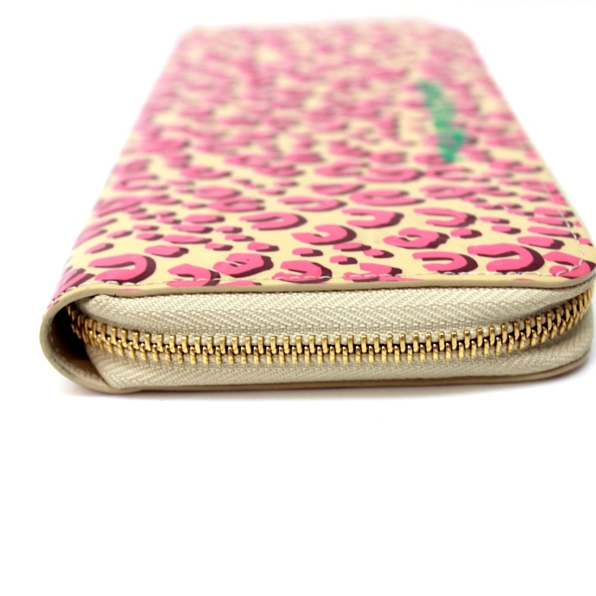 Louis Vuitton Pink Leather Long Wallet (Bi-Fold) (Pre-Owned)
