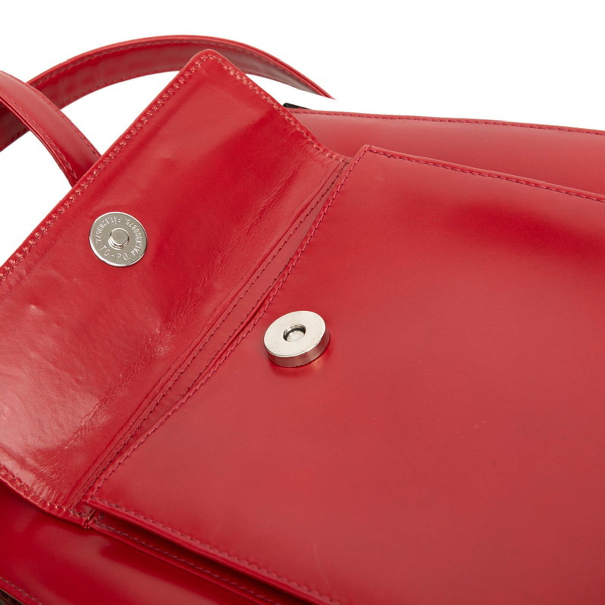 Saint Laurent Red Color Leather Backpack (Pre-Owned)