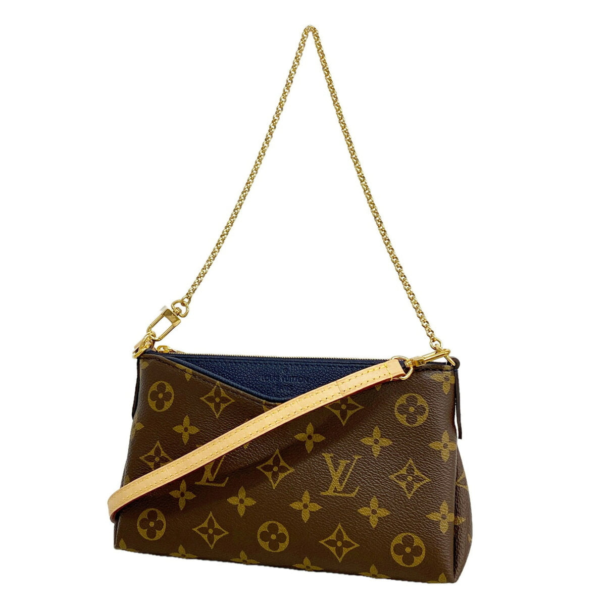 Louis Vuitton Navy Blue Shoulder Bag (Pre-Owned)