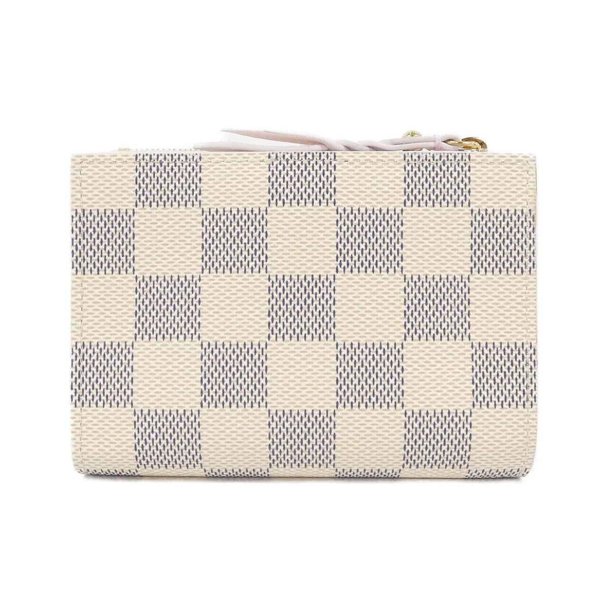 Louis Vuitton Azur White Coated Canvas Wallet (Bi-Fold) (Pre-Owned)