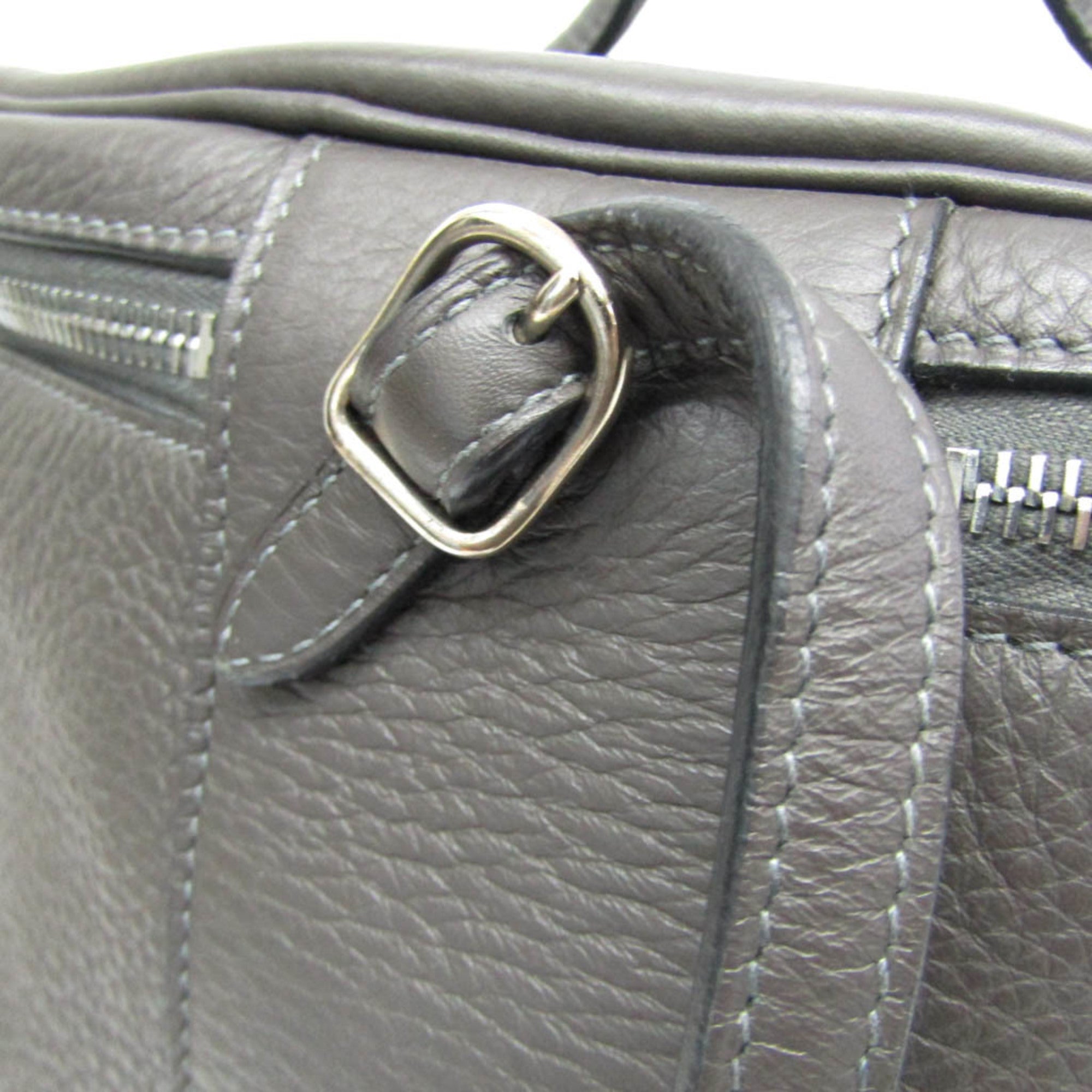Hermes Intercity Etain Taurillon Clemence Leather Handbag Vanity Bag (Pre-Owned)