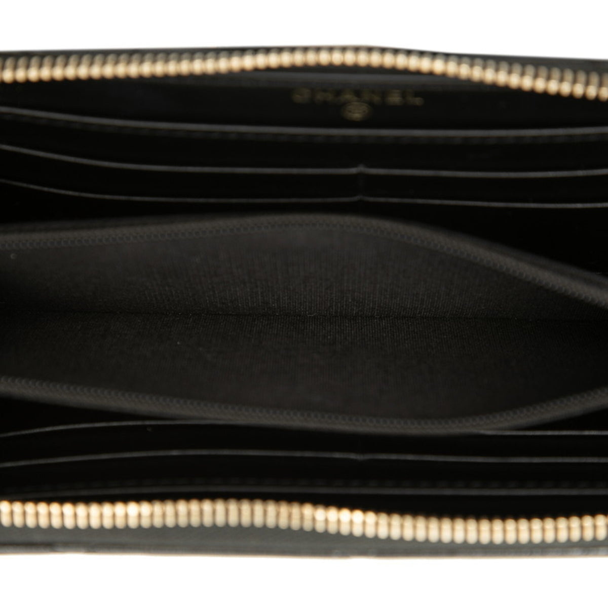 Chanel Black Leather Chain/Shoulder Wallet (Pre-Owned)