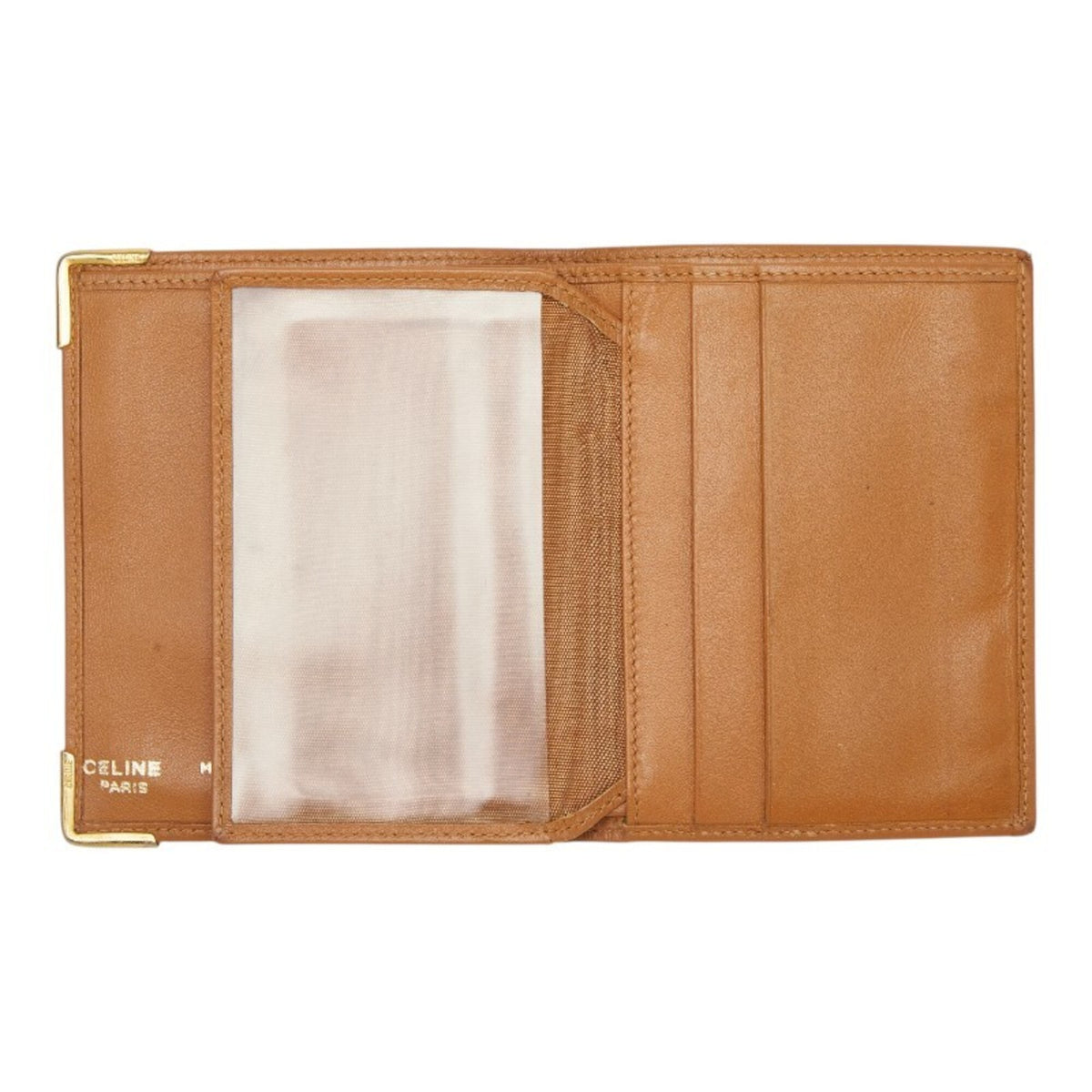 Celine Macadam Brown Pvc Leather Wallet (Bi-Fold) (Pre-Owned)