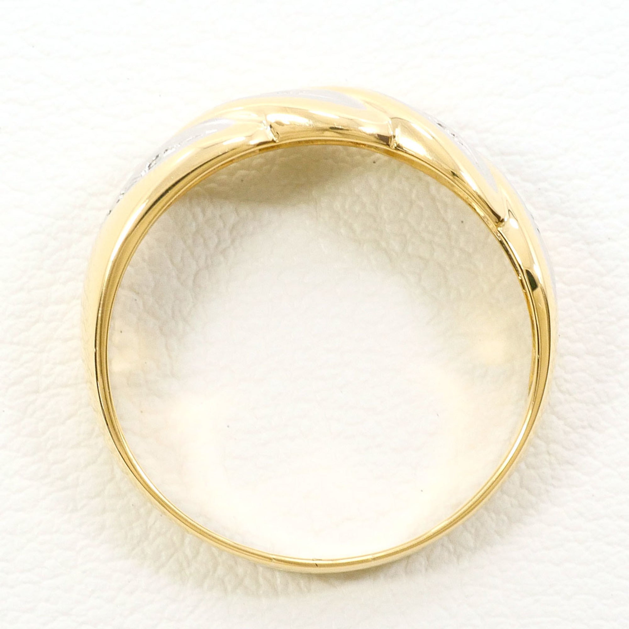 Unbranded Platinum Yellow Gold Yellow Gold (18K) Platinum 900 Band Ring (Pre-Owned)