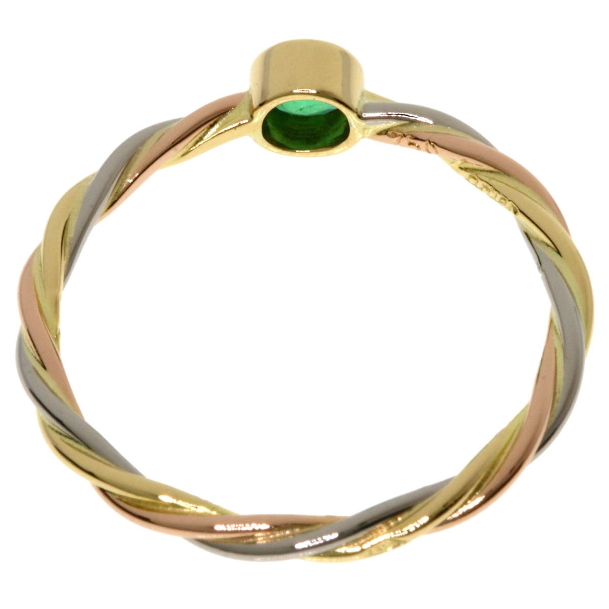 Cartier Pink White Yellow Band Ring (Pre-Owned)