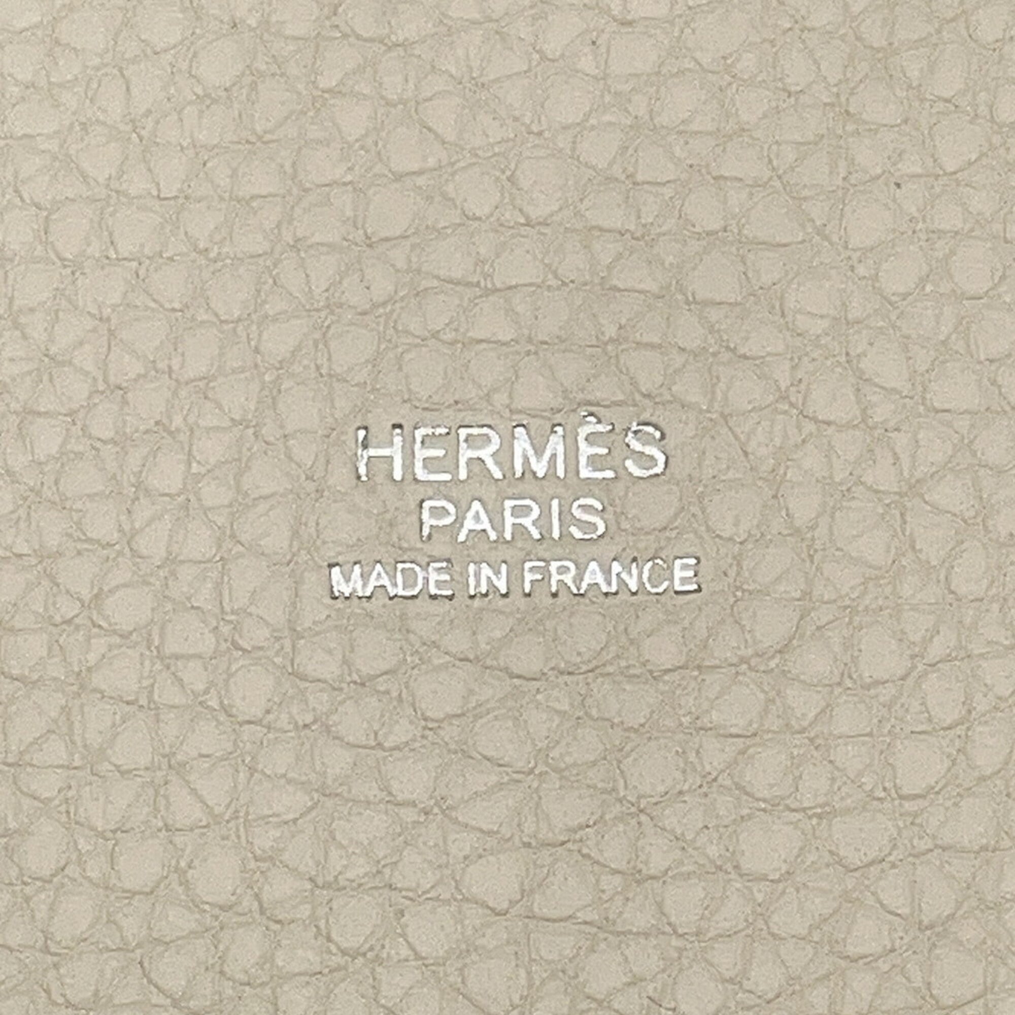 Hermes Picotin Silver Taurillon Clemence Leather Handbag Tote Bag (Pre-Owned)