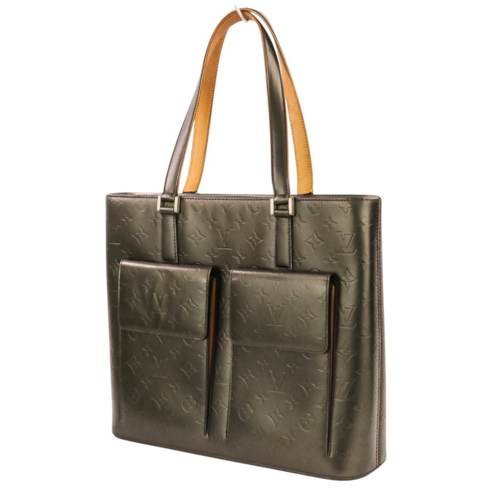 Louis Vuitton Monogram Mat Metallic Gray Monogram Mat Tote Bag (Pre-Owned)
