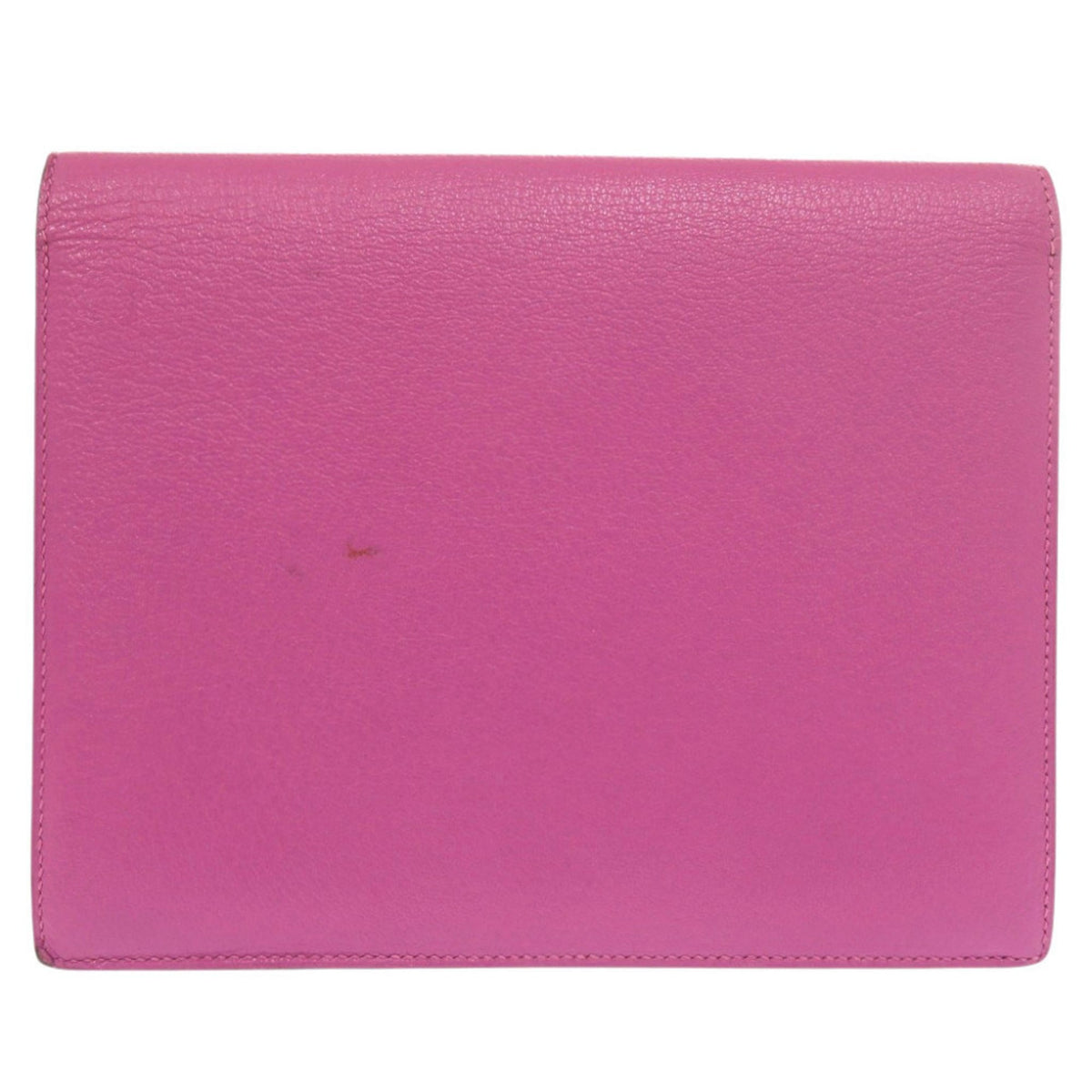 Hermes Rose Purple Chevre Leather Clutch Bag (Pre-Owned)