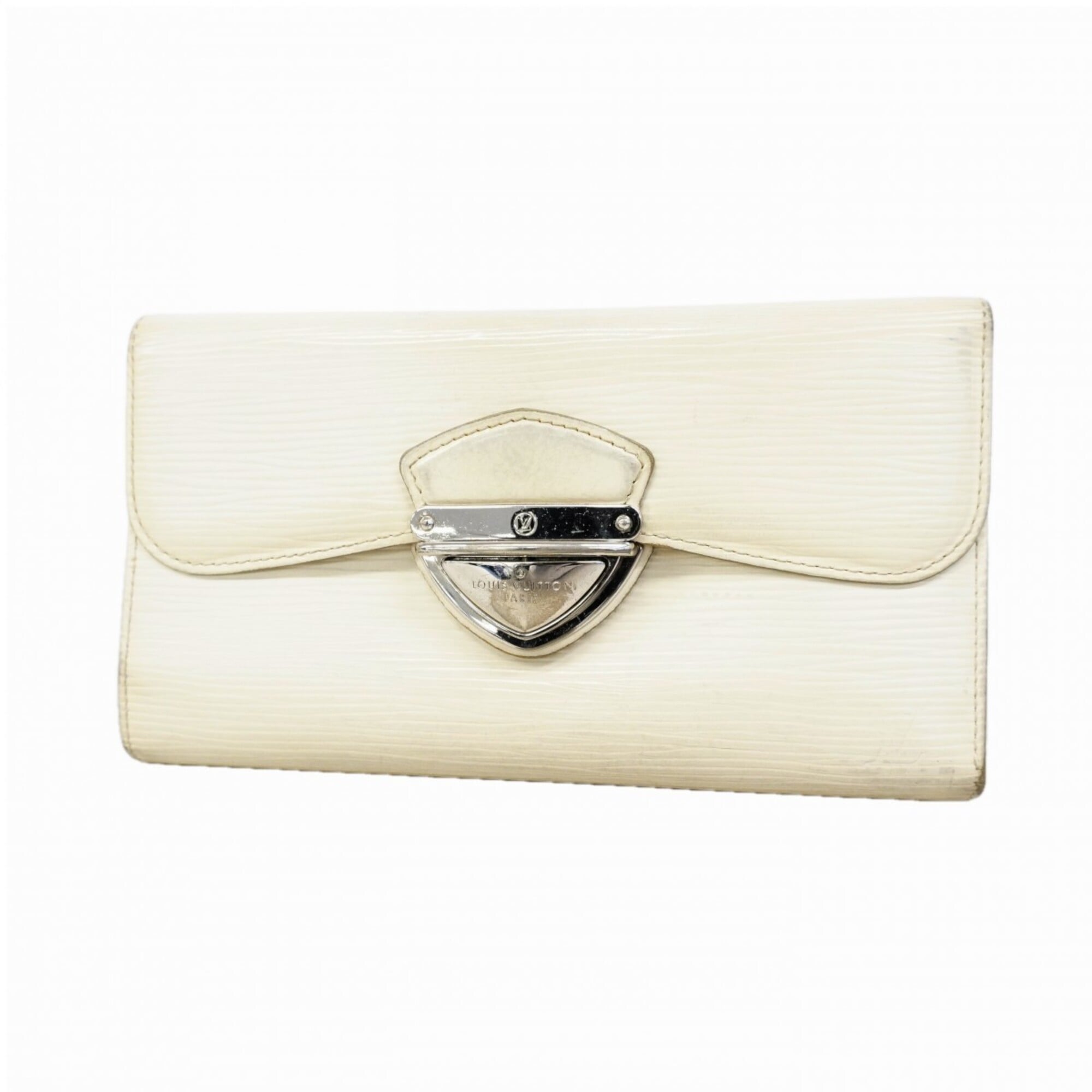 Louis Vuitton Lv Off White Long Wallet (Tri-Fold) (Pre-Owned)
