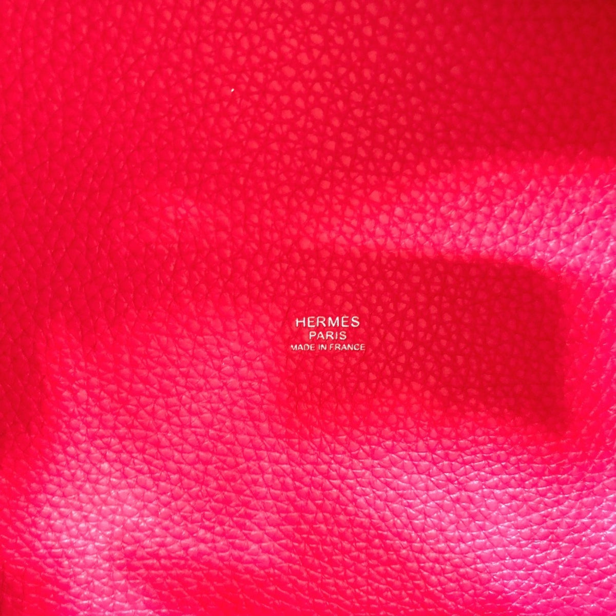 Hermes Pink Togo Leather Handbag Tote Bag (Pre-Owned)