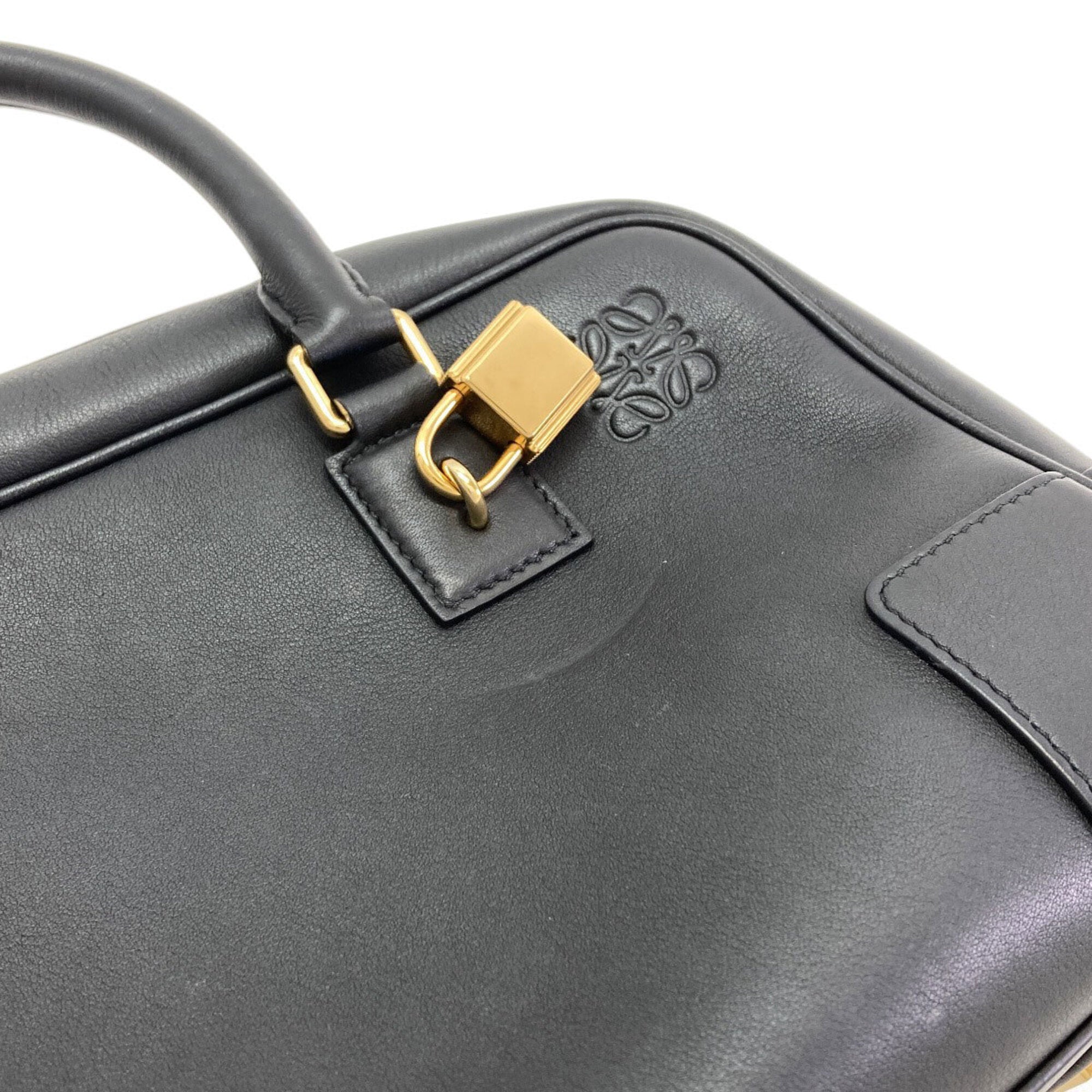 Loewe Amazona Black Canvas Handbag (Pre-Owned)