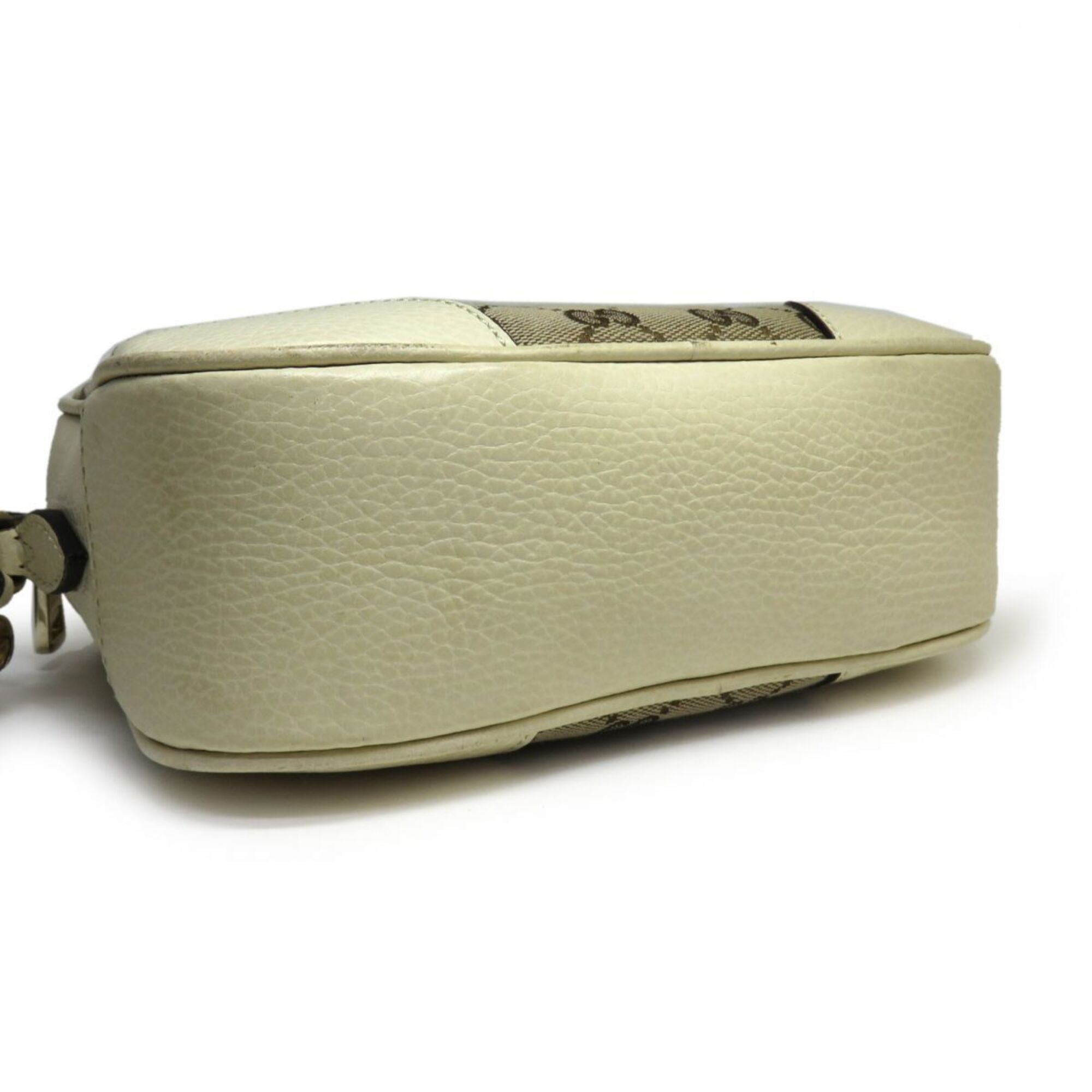 Gucci Beige Ivory Gg Canvas Shoulder Bag (Pre-Owned)