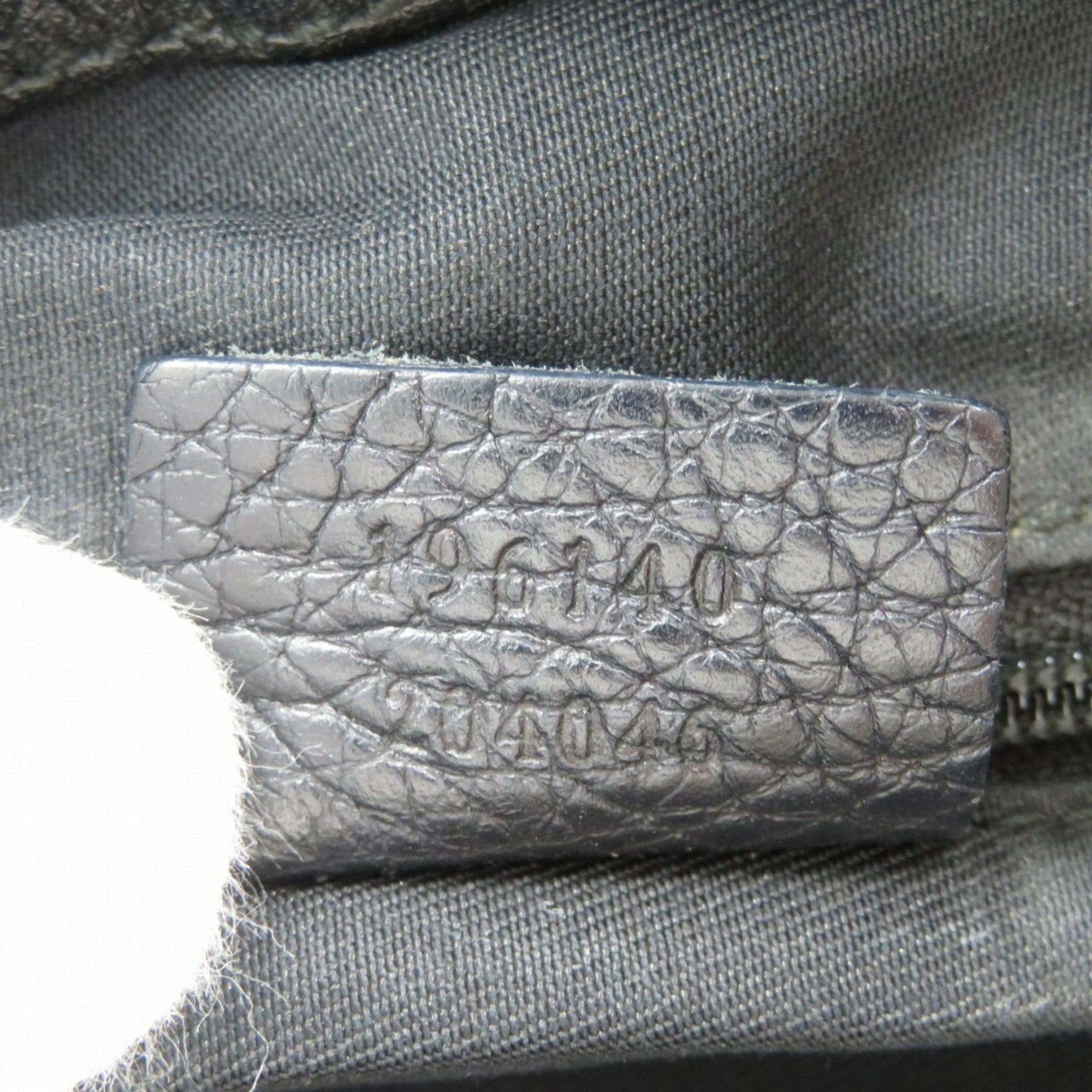 Gucci Black Gg Canvas Leather Shoulder Bag (Pre-Owned)