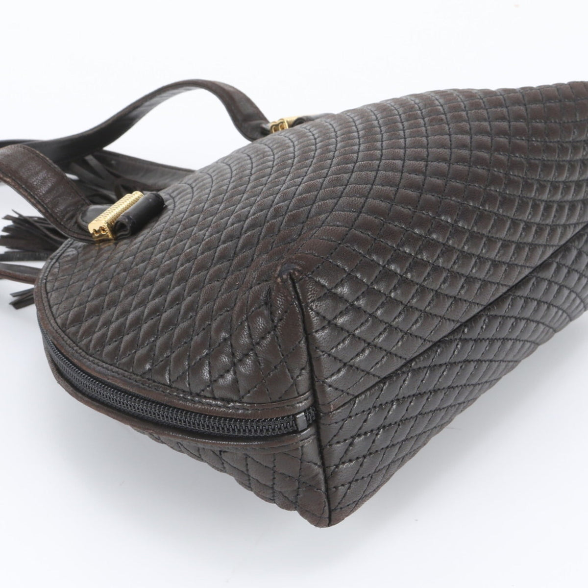 Bally Brown Leather Handbag Tote Bag (Pre-Owned)
