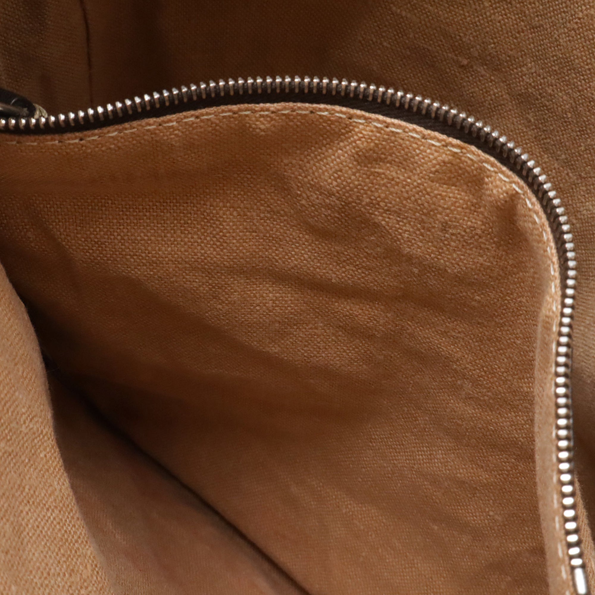 Fendi Selleria Brown Canvas Leather Shoulder Bag (Pre-Owned)