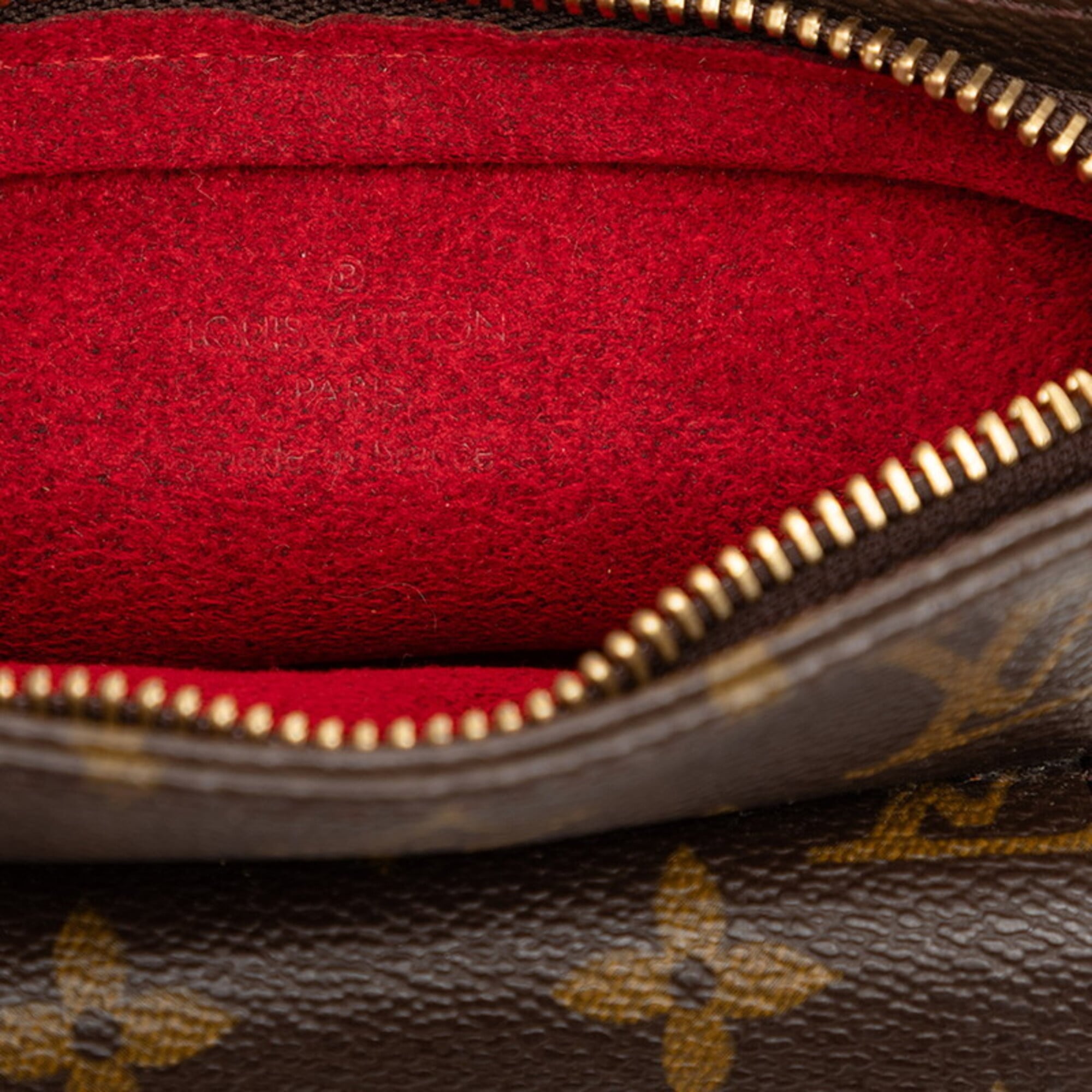 Louis Vuitton Brown Pvc Leather Handbag Pouch (Pre-Owned)