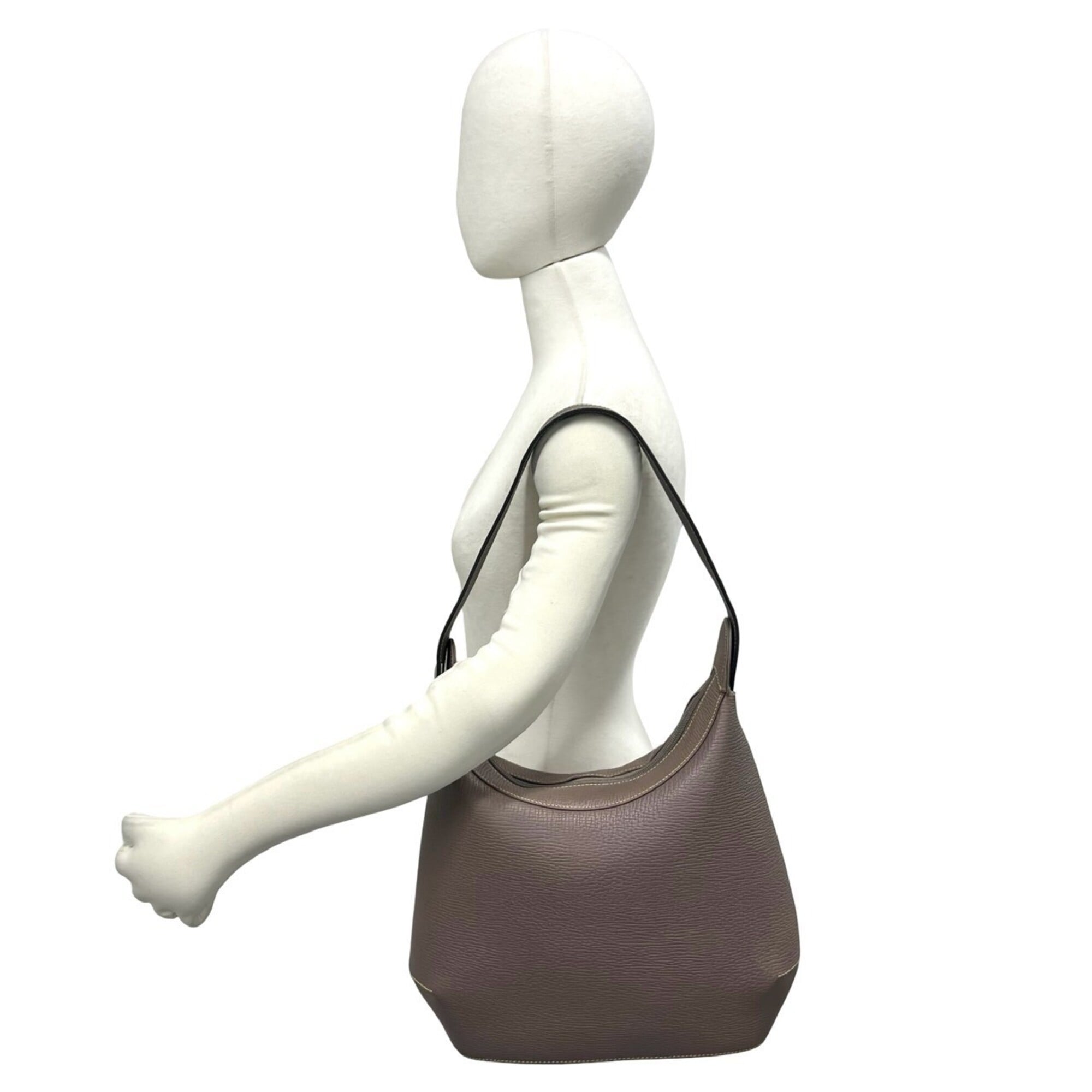 Loewe Brown Leather Shoulder Bag Tote Bag (Pre-Owned)