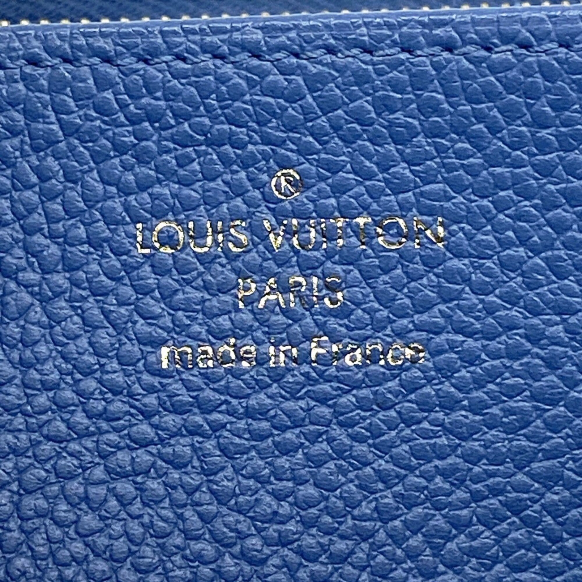 Louis Vuitton Blue Jean Cream Long Wallet (Bi-Fold) (Pre-Owned)