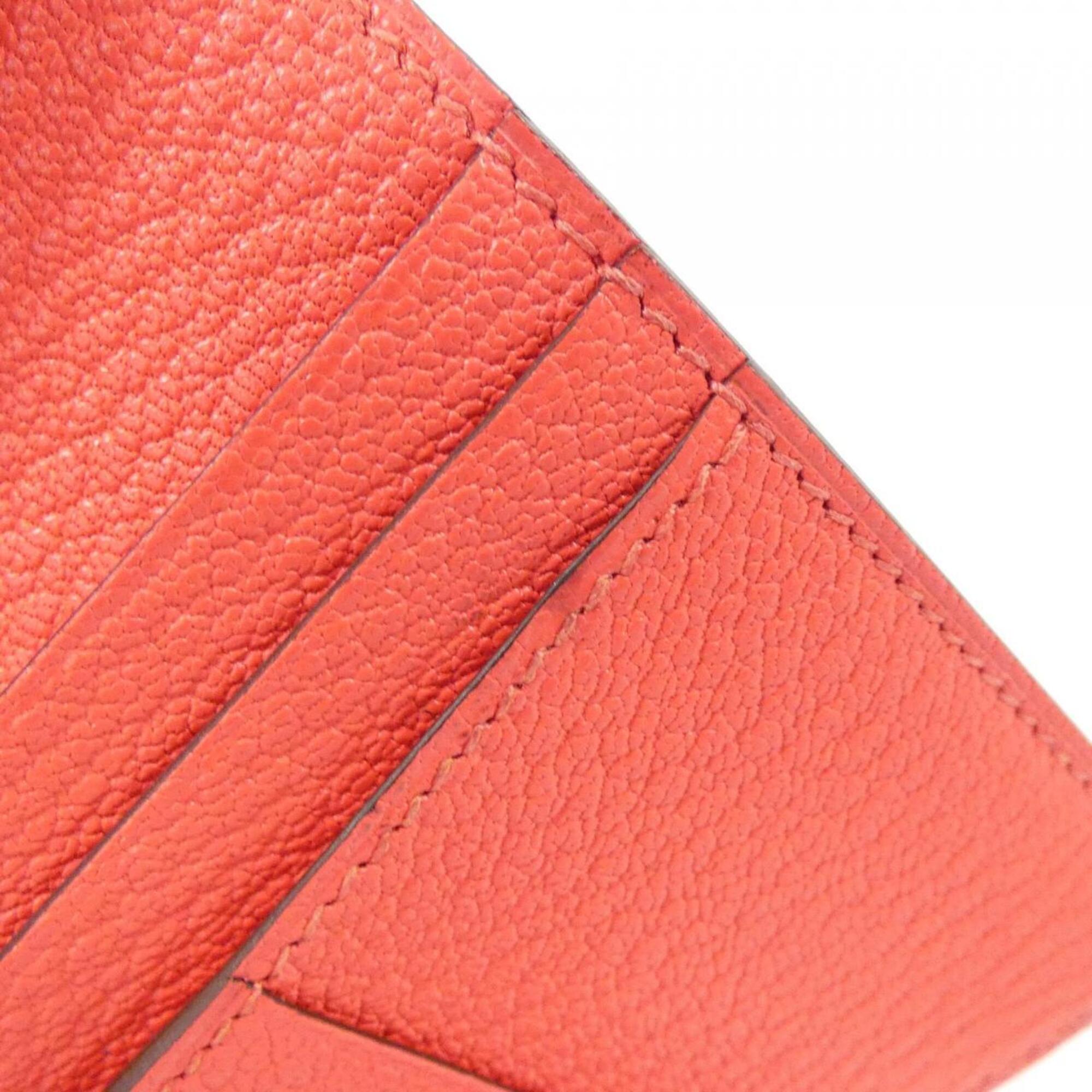 Hermes Pink Chevre Leather Wallet (Bi-Fold) (Pre-Owned)