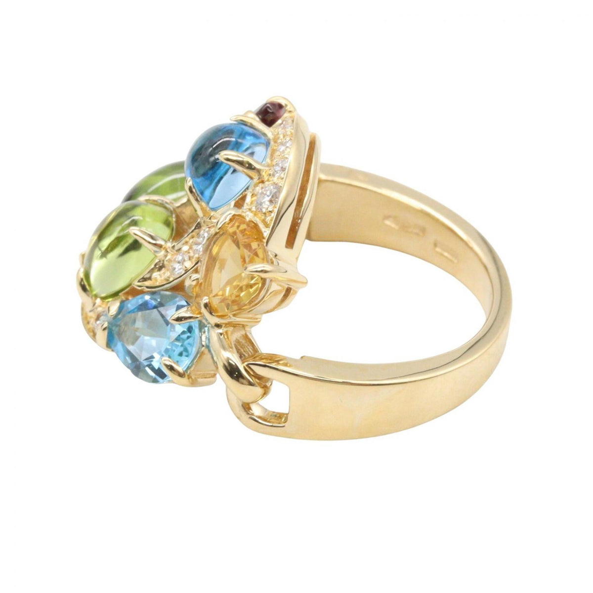 Bvlgari Gold Multi-Color Yellow Gold (18K) Band Ring (Pre-Owned)