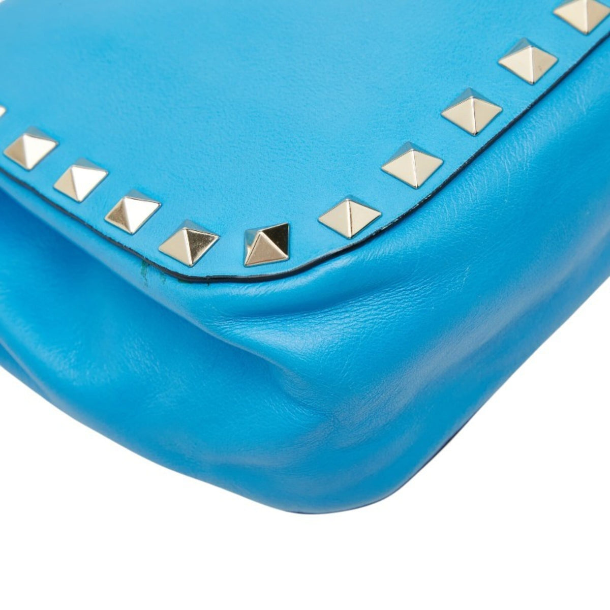 Valentino Blue Leather Shoulder Bag (Pre-Owned)