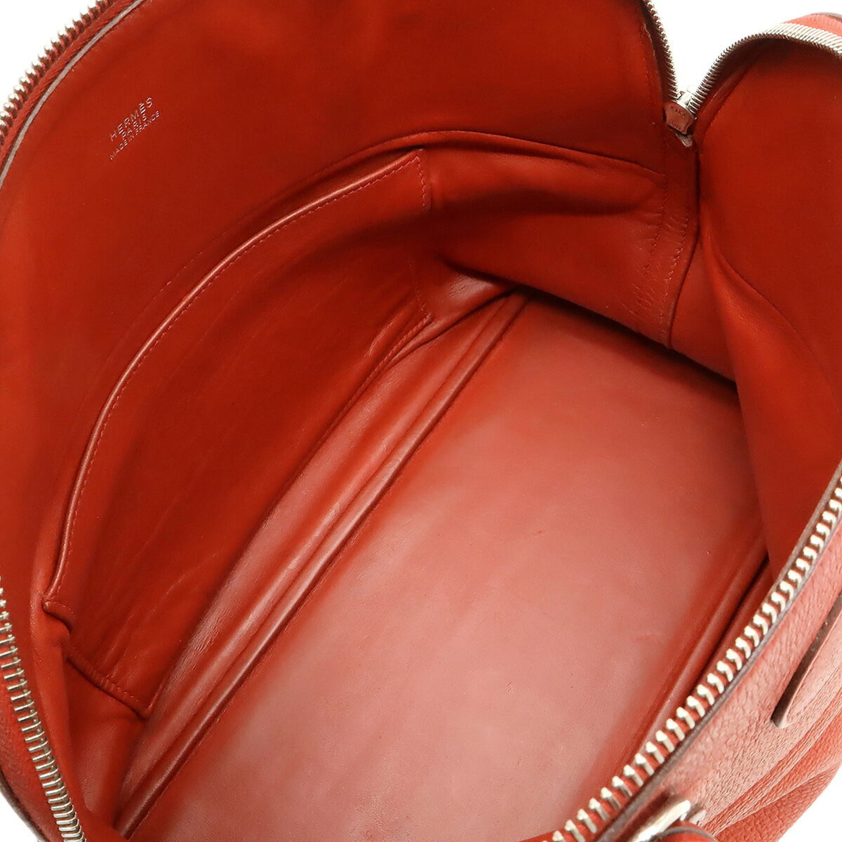 Hermes Red Color Taurillon Clemence Leather Handbag Tote Bag (Pre-Owned)