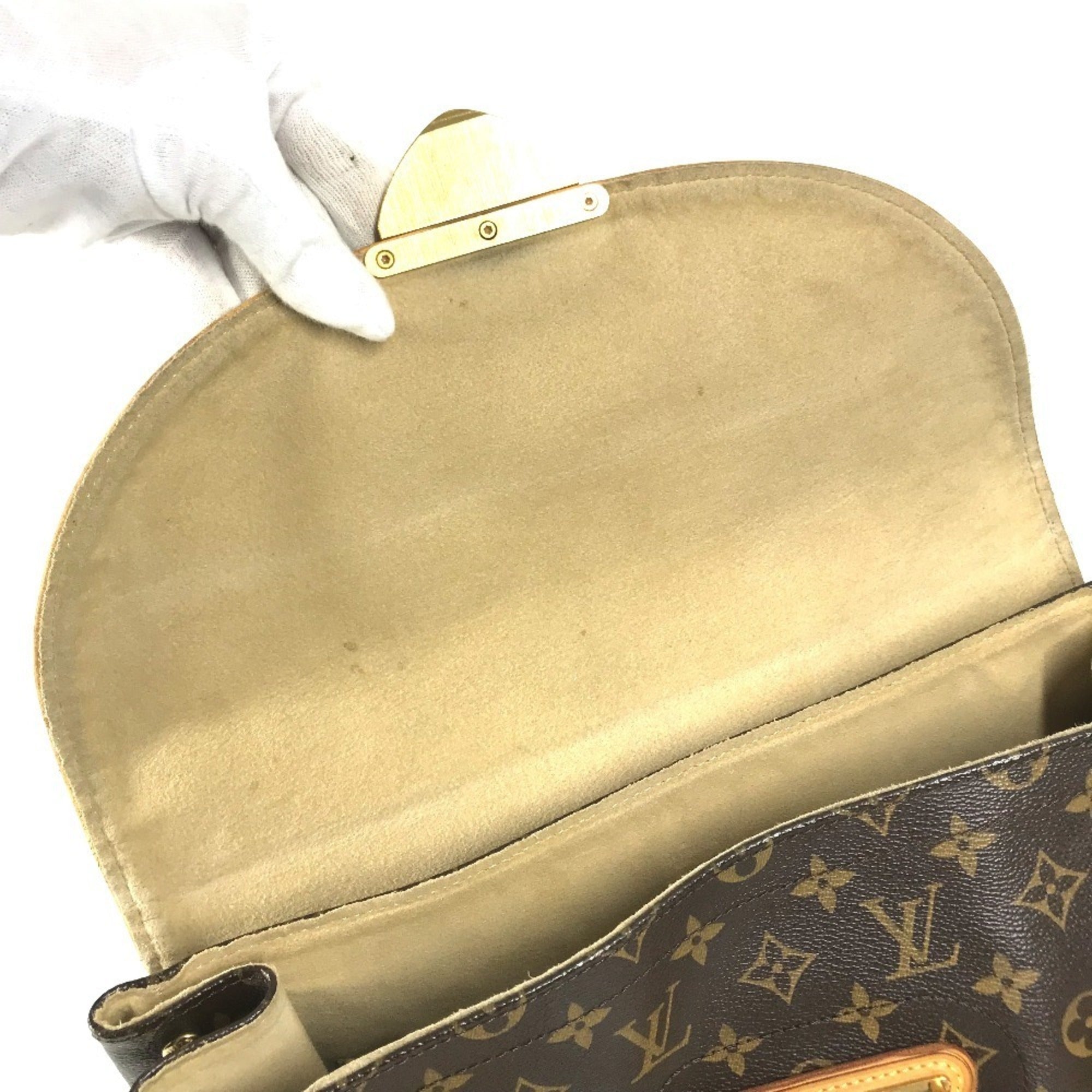 Louis Vuitton Brown Monogram Shoulder Bag Tote Bag (Pre-Owned)