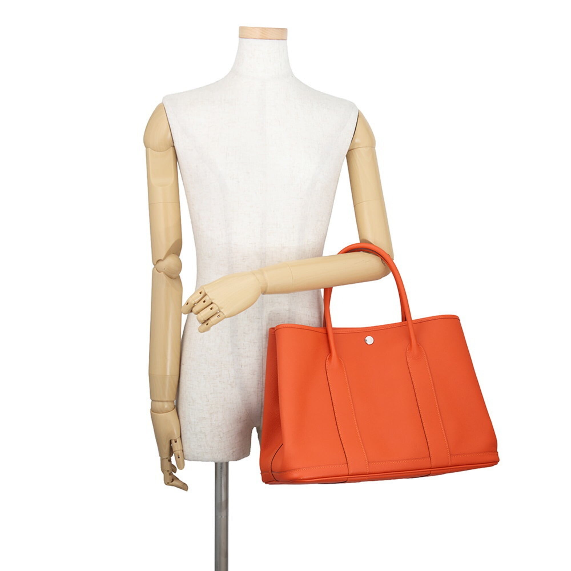 Hermes Garden Feu Epsom Leather Handbag Tote Bag (Pre-Owned)