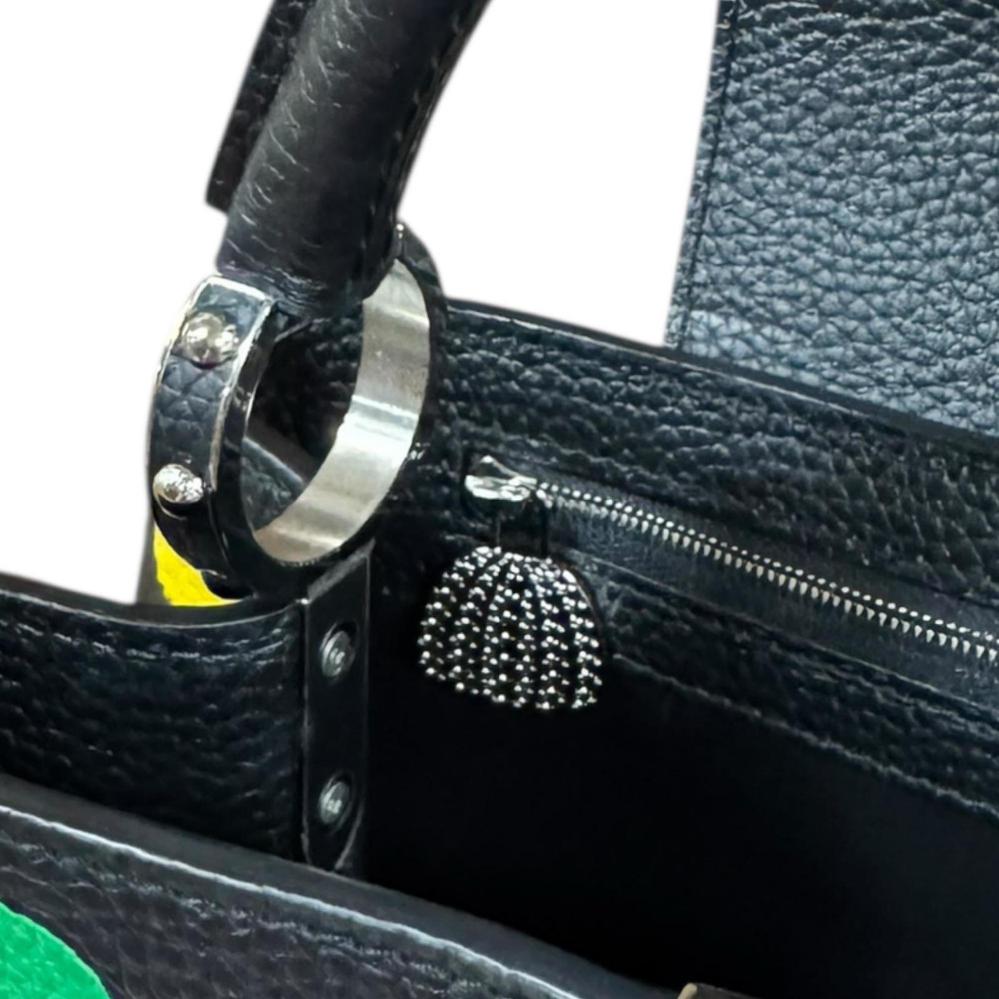 Louis Vuitton Black Multi-Color Leather Shoulder Bag (Pre-Owned)