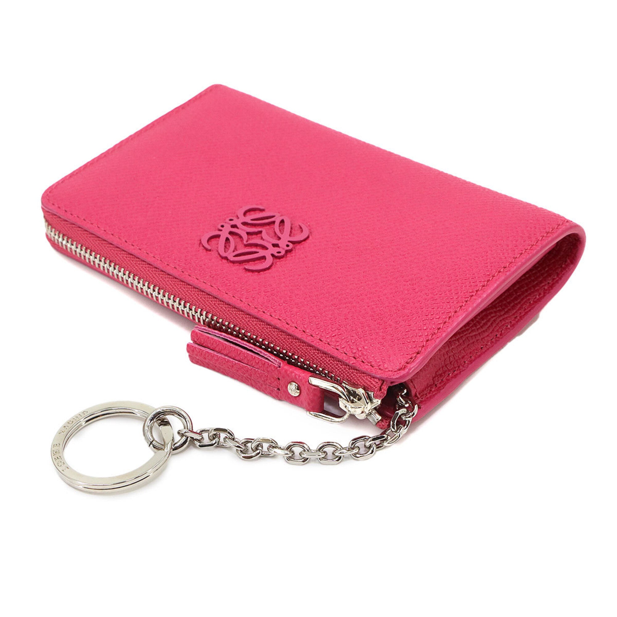 Loewe Pink Leather Coin Purse/Coin Case (Pre-Owned)