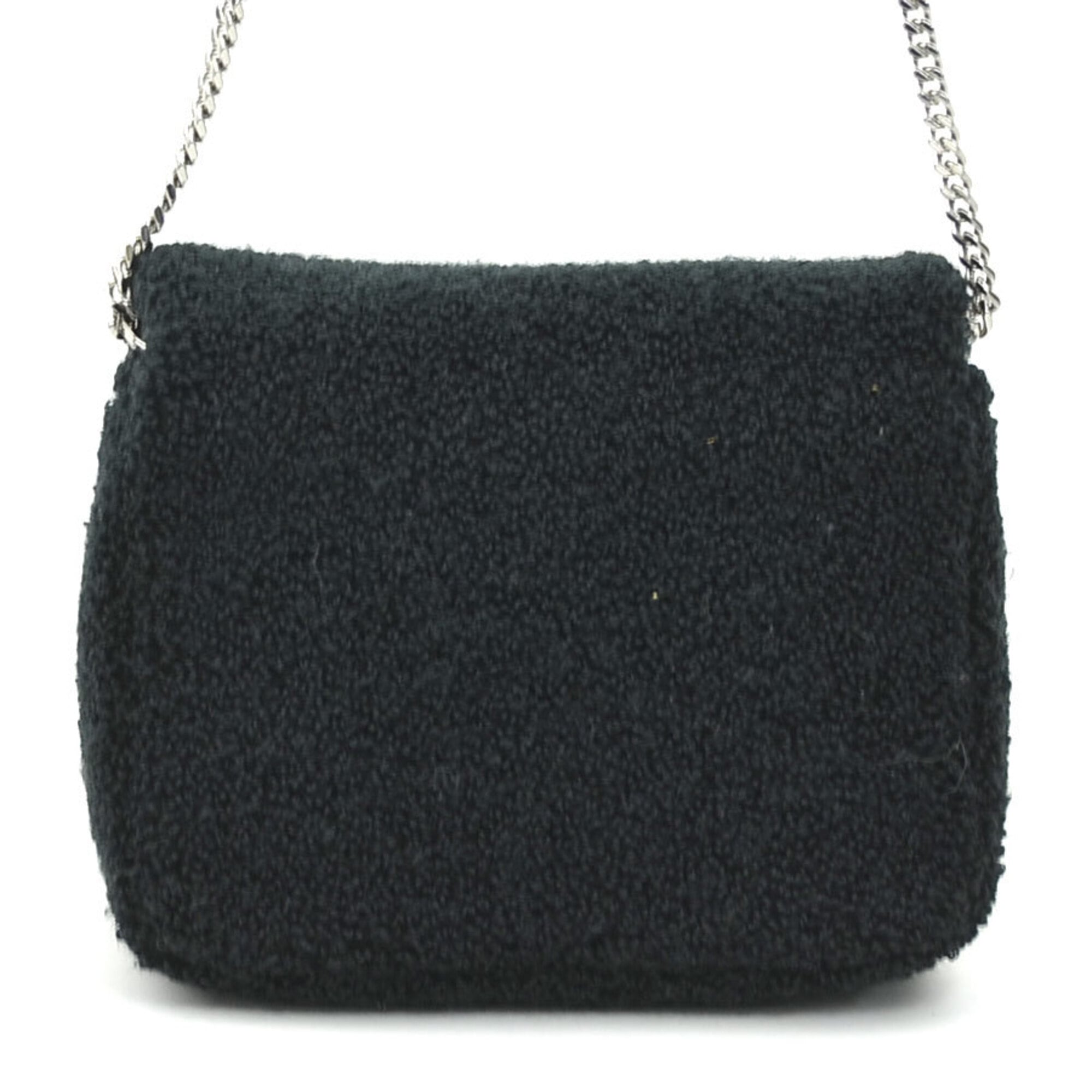 Burberry Black Pile Fabric Shoulder Bag (Pre-Owned)