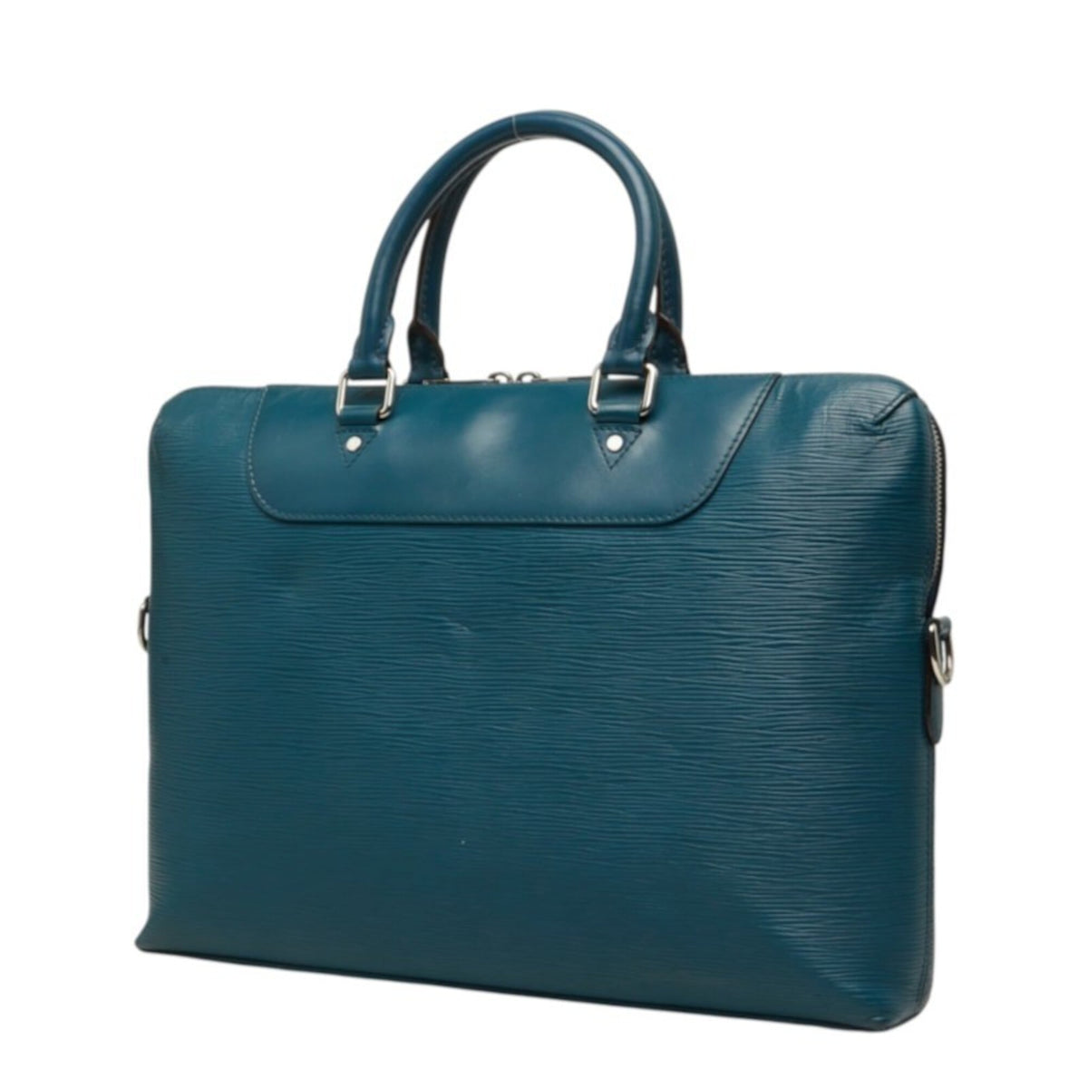 Louis Vuitton Toledo Blue Leather Briefcase (Pre-Owned)
