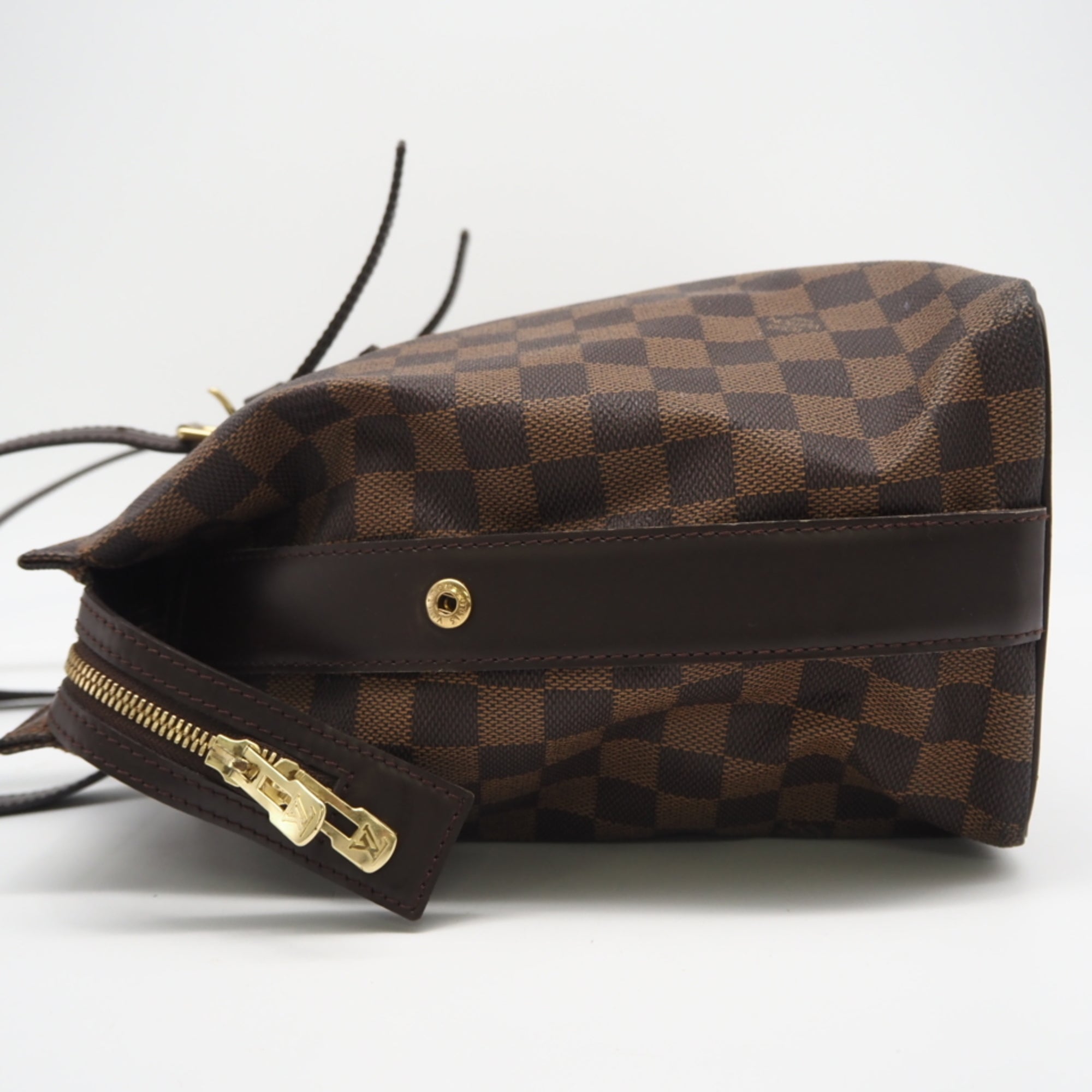 Louis Vuitton Damier Brown Coated Canvas Leather Handbag (Pre-Owned)