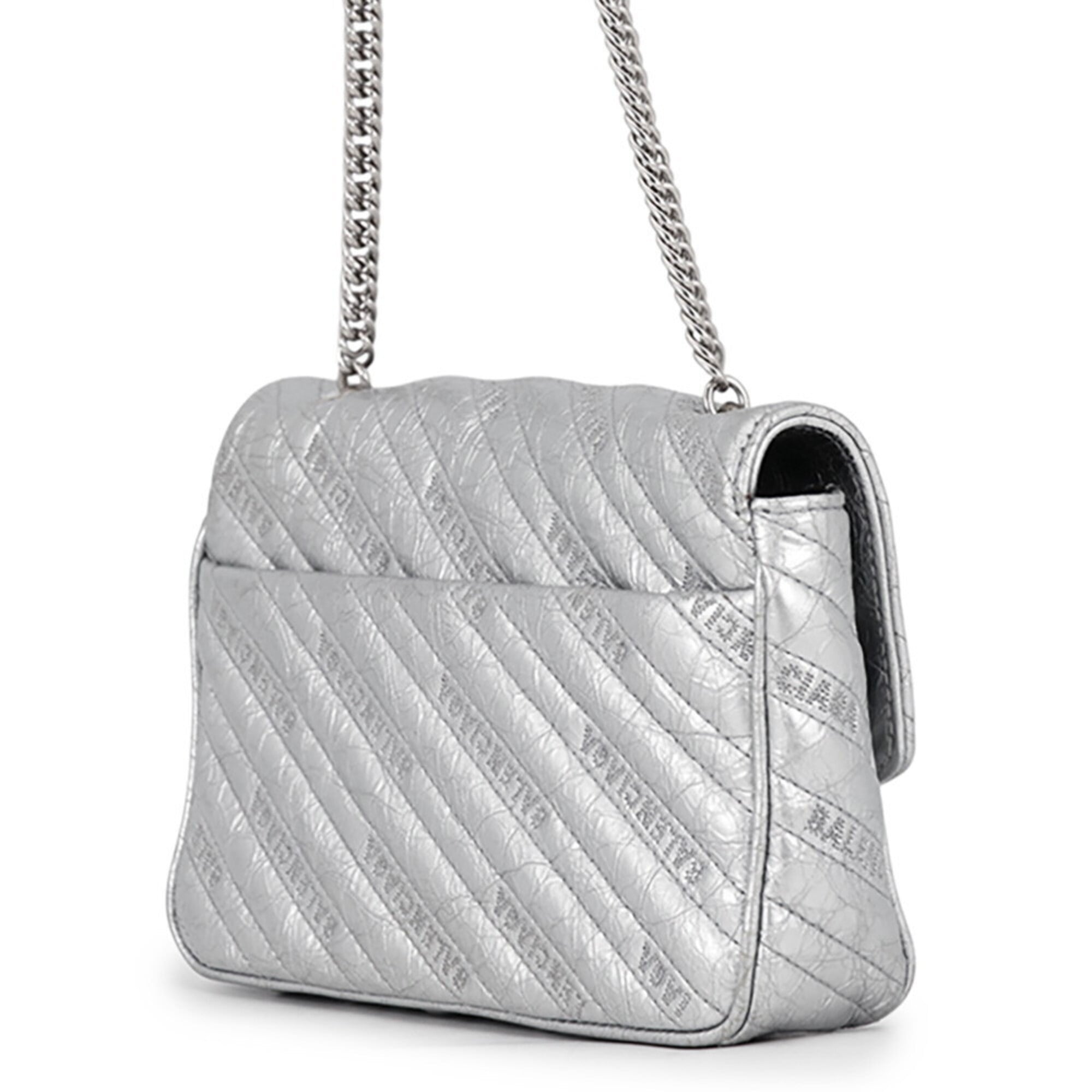 Balenciaga Silver Leather Shoulder Bag (Pre-Owned)