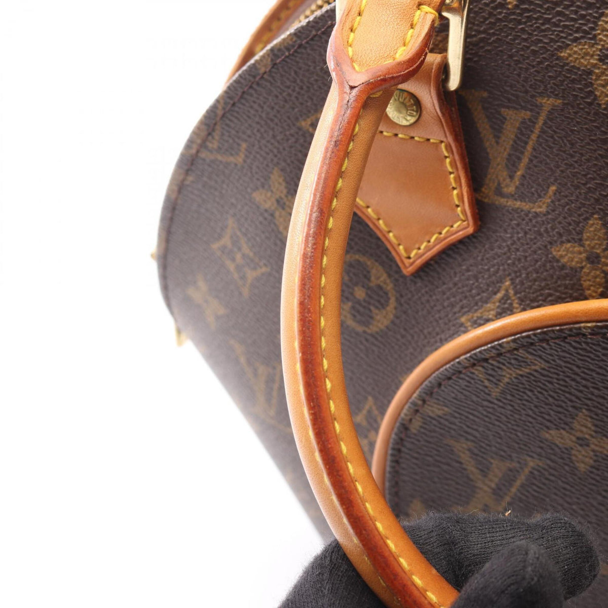 Louis Vuitton Brown Coated Canvas Leather Handbag (Pre-Owned)
