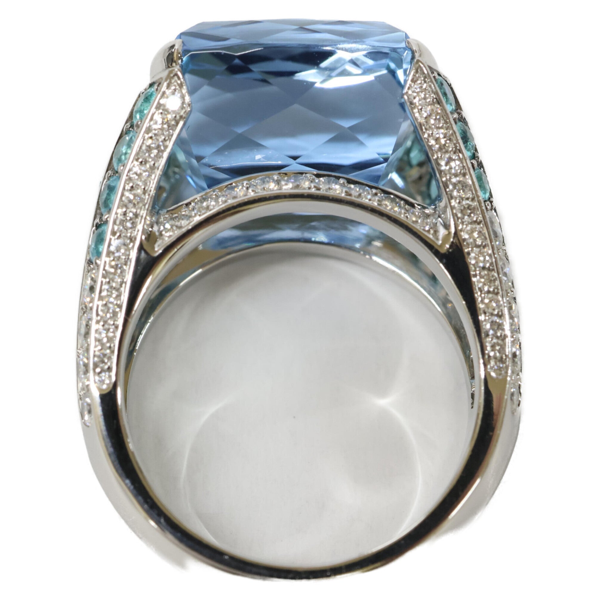 Harry Winston Silver Platinum 950 Band Ring (Pre-Owned)