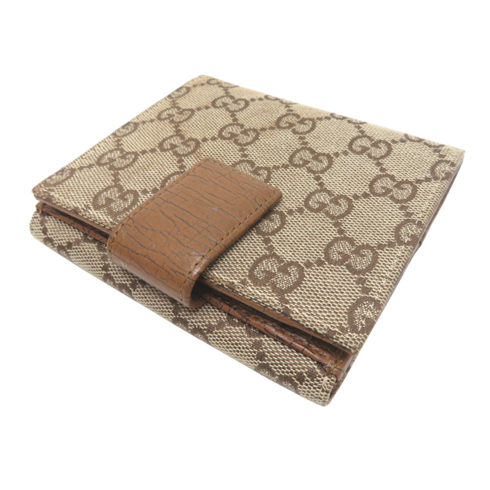 Gucci Brown Gg Canvas Wallet (Bi-Fold) (Pre-Owned)