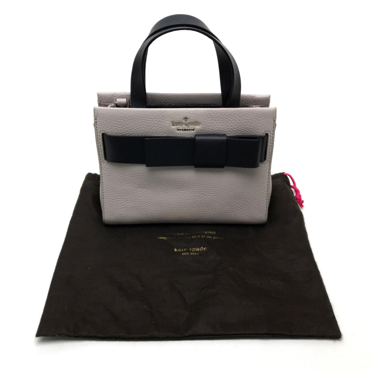 Kate Spade Gray Leather Handbag (Pre-Owned)