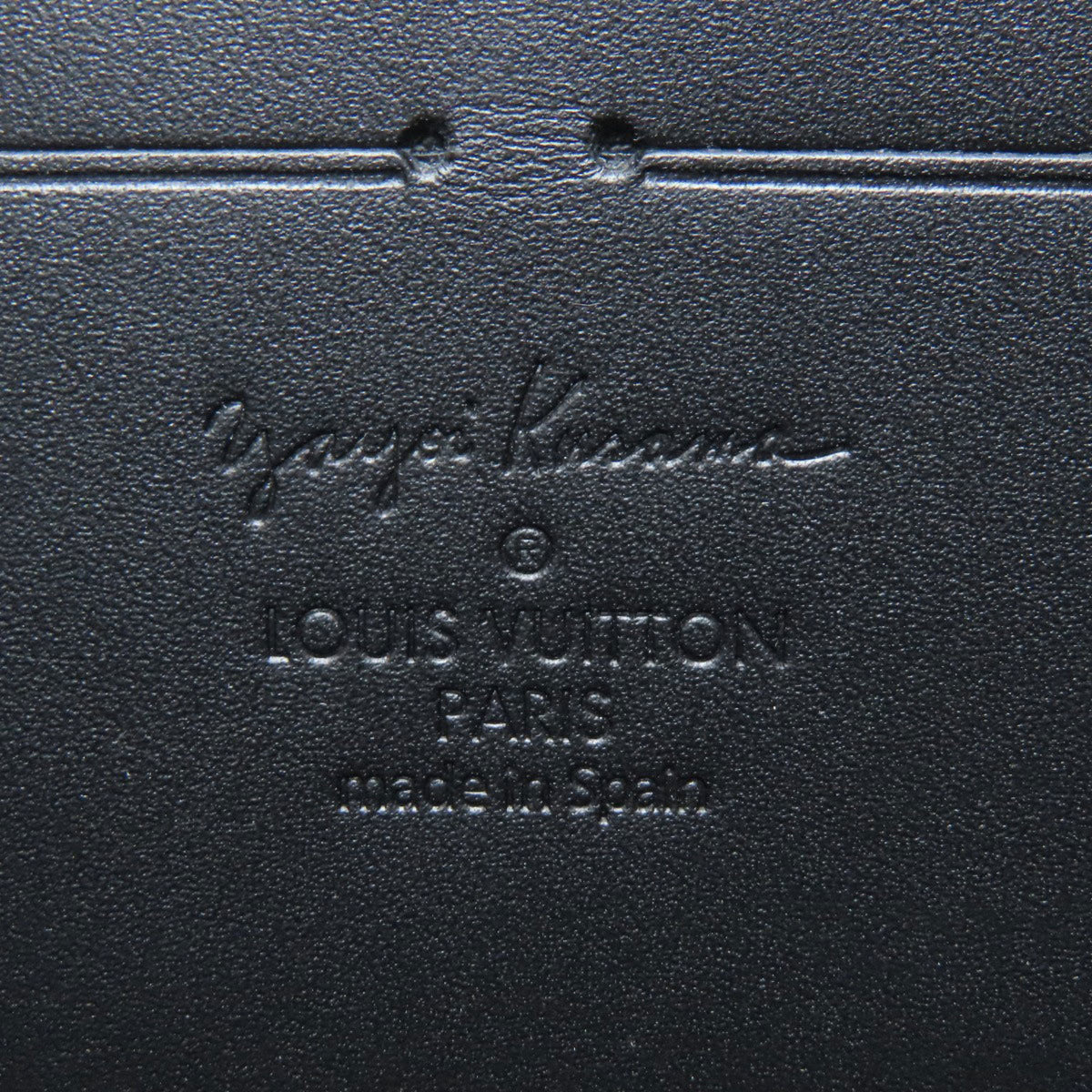 Louis Vuitton Black Yellow Vernis Long Wallet (Bi-Fold) (Pre-Owned)