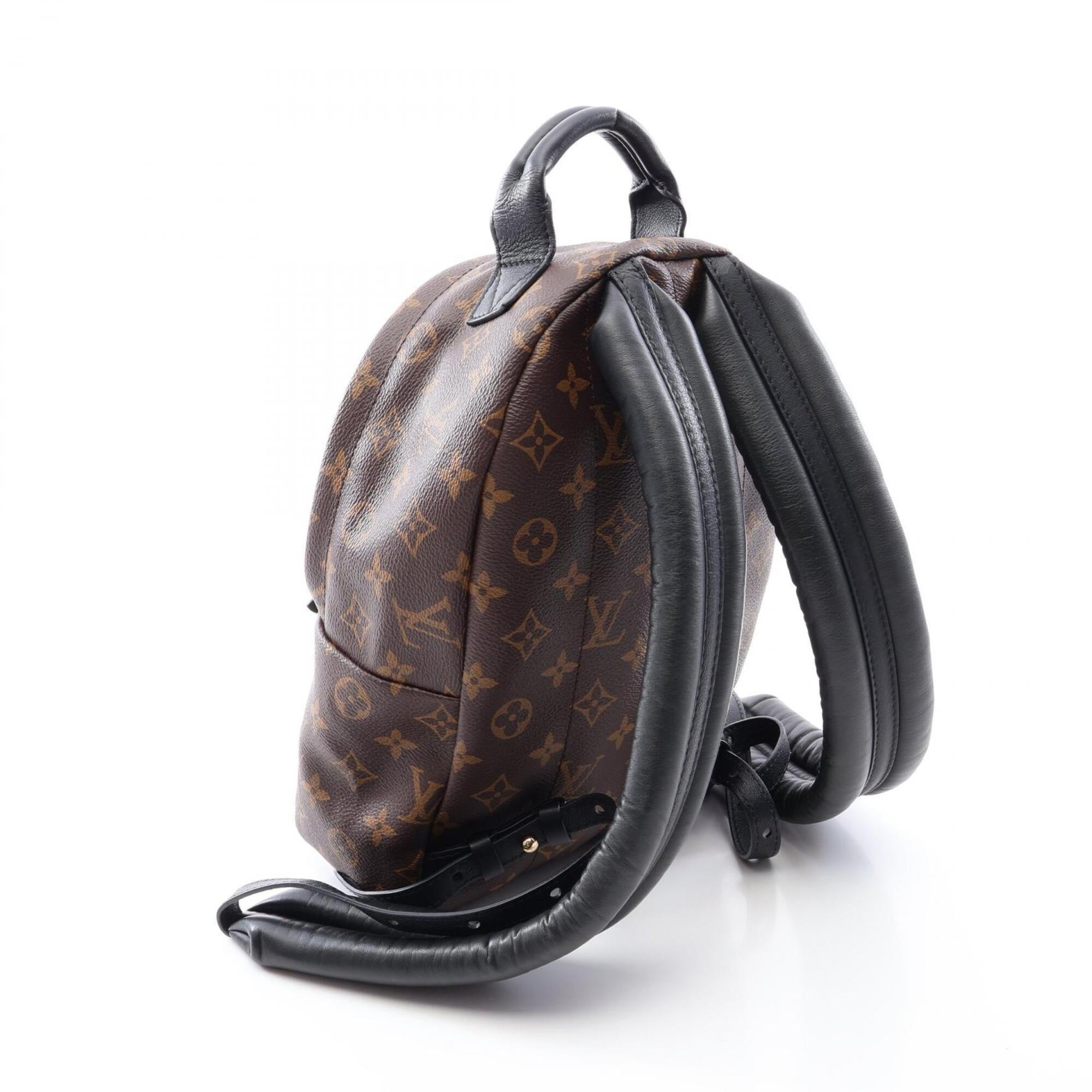 Louis Vuitton Black Brown Monogram Pvc Backpack Handbag (Pre-Owned)